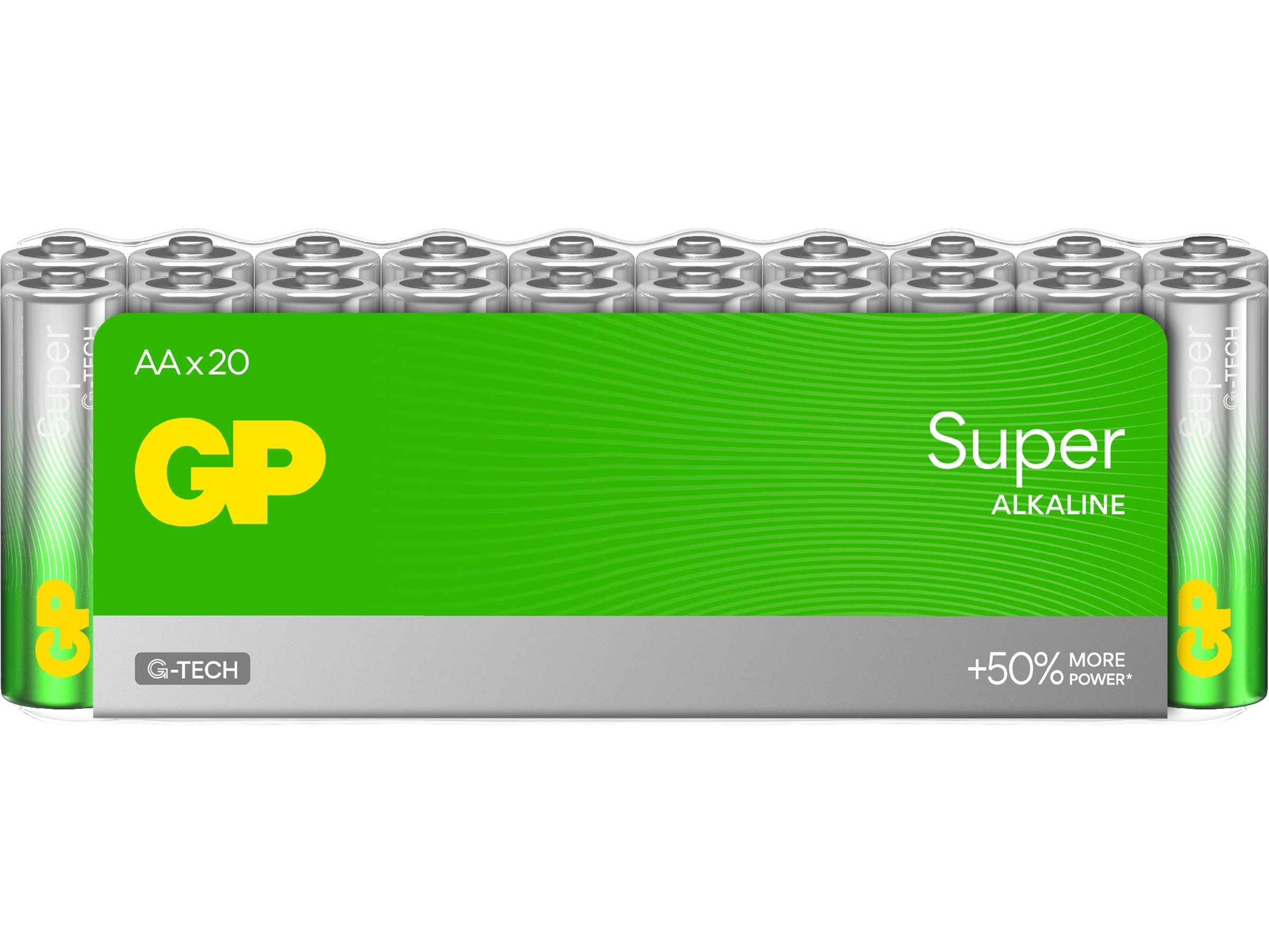 GP Super Alkaline AA/LR6 batteri, 20-pk Generelle batterier