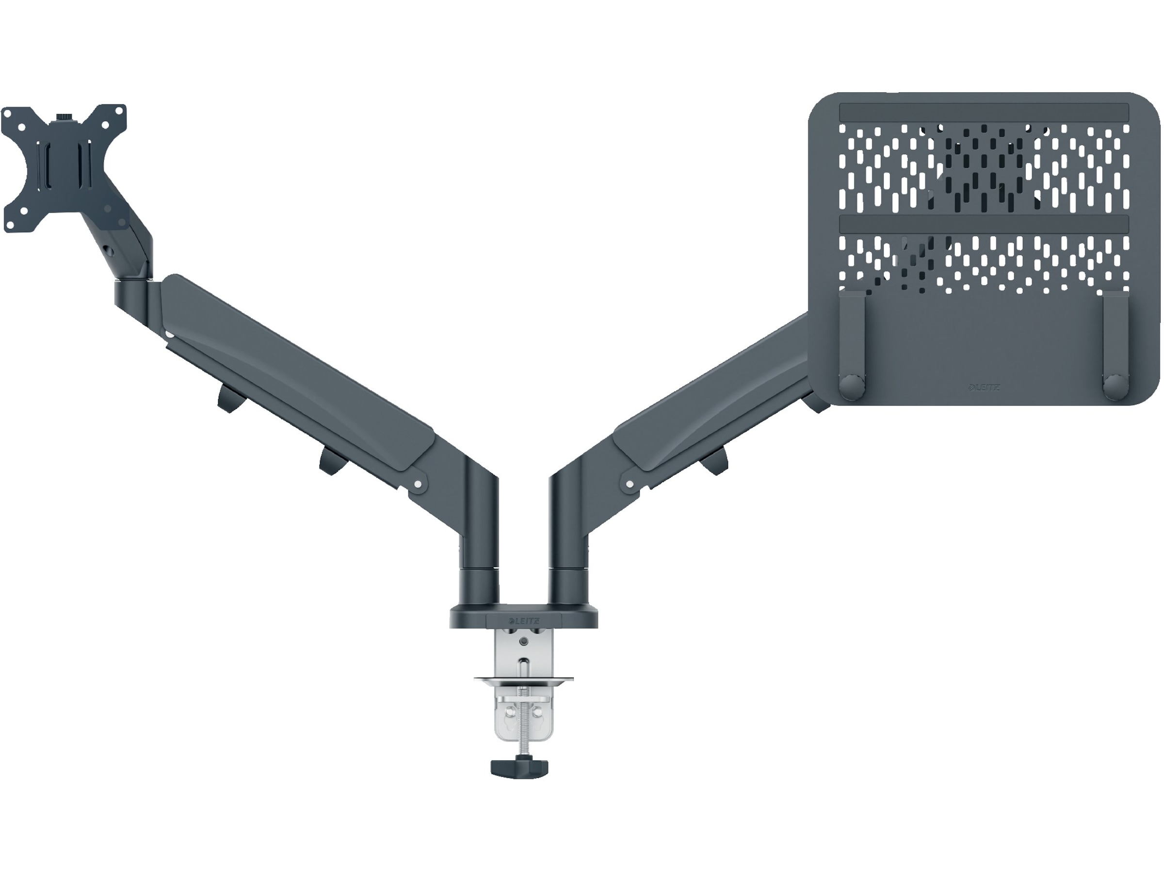 Leitz Ergo Monitor Arm & Laptop Arm, pladsbesparende Væg ophæng