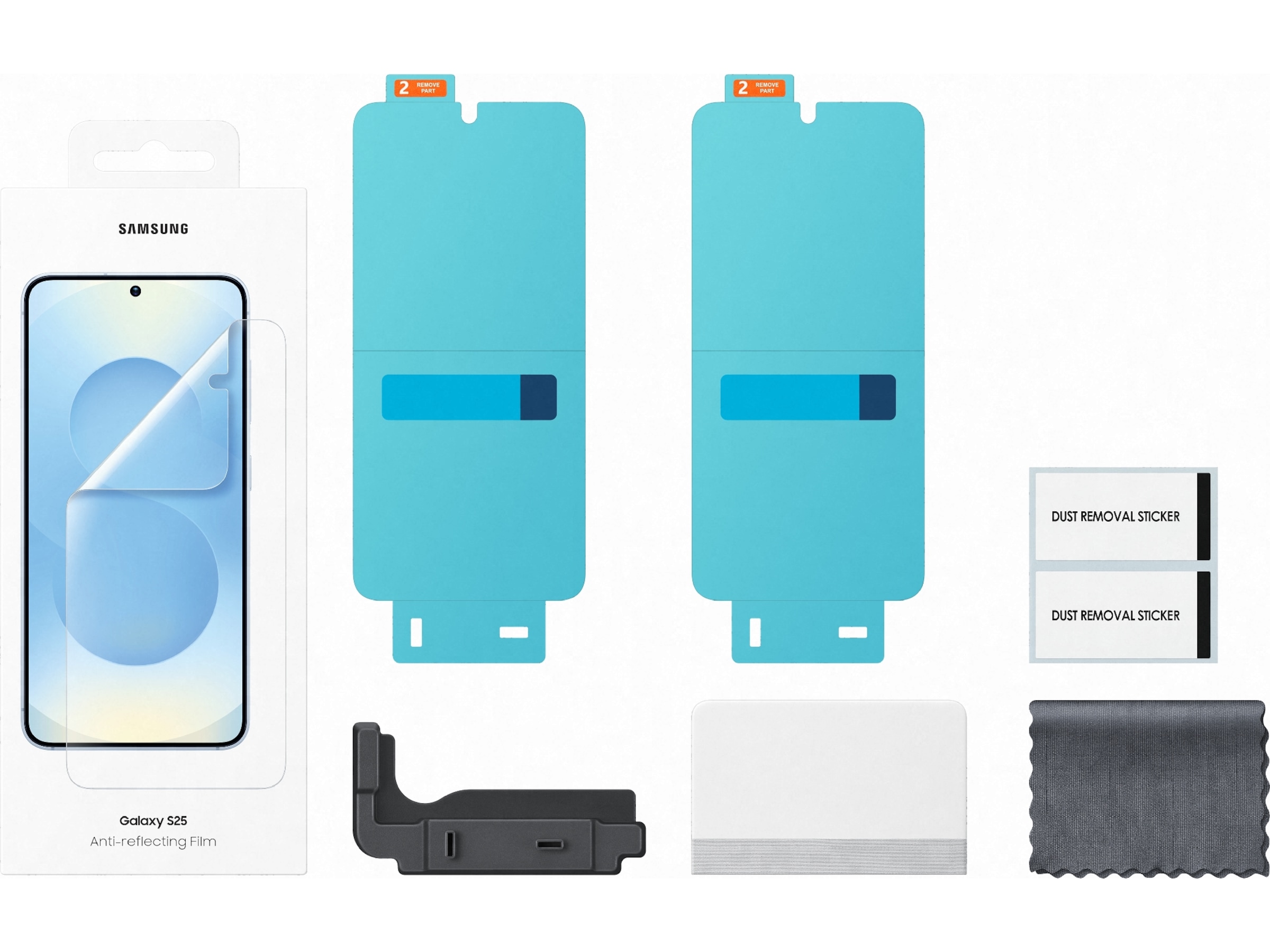 Samsung Galaxy S25 Anti-reflecting Film skærmbeskytter Skærmbeskyttelse mobiltelefon