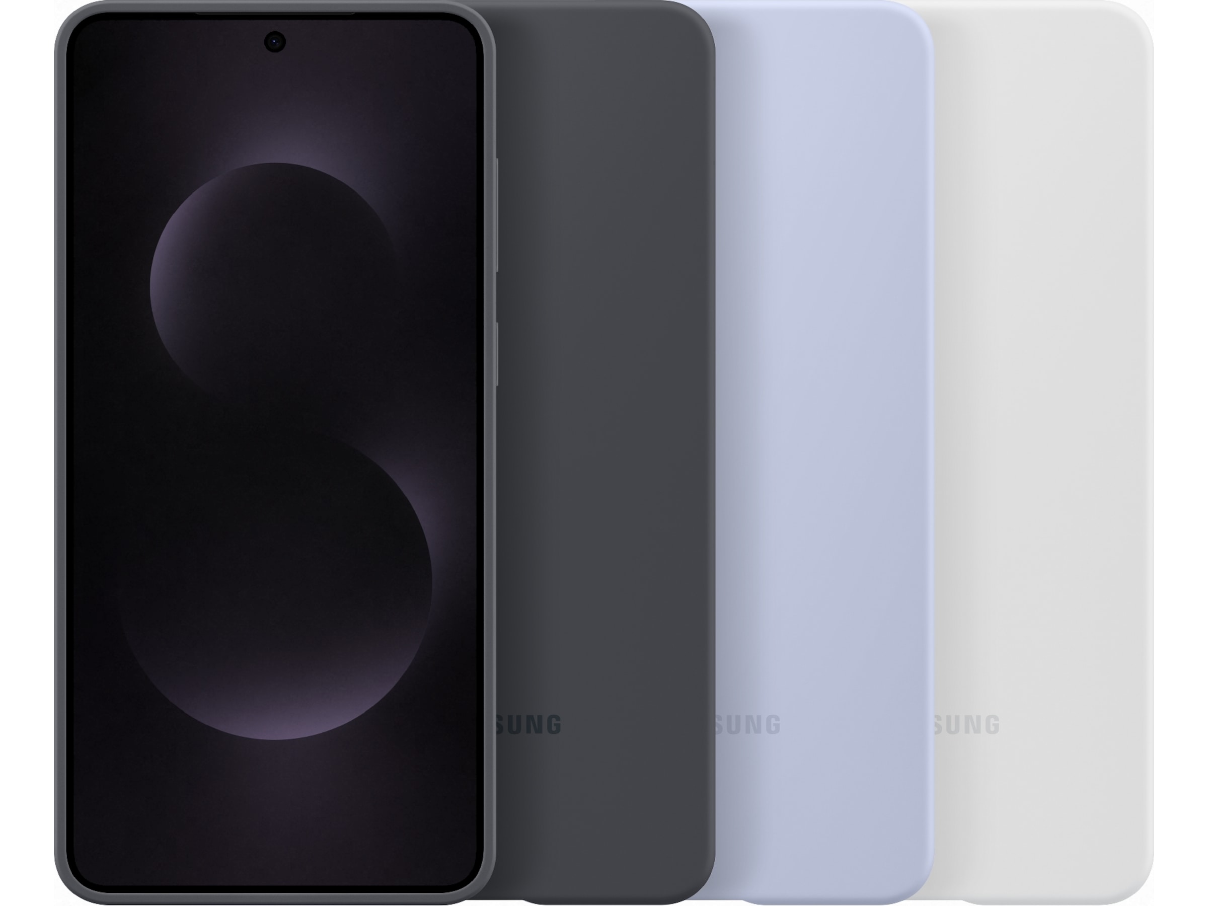 Samsung Galaxy S25 Edge Silikone cover (lysegrå) Mobilcover