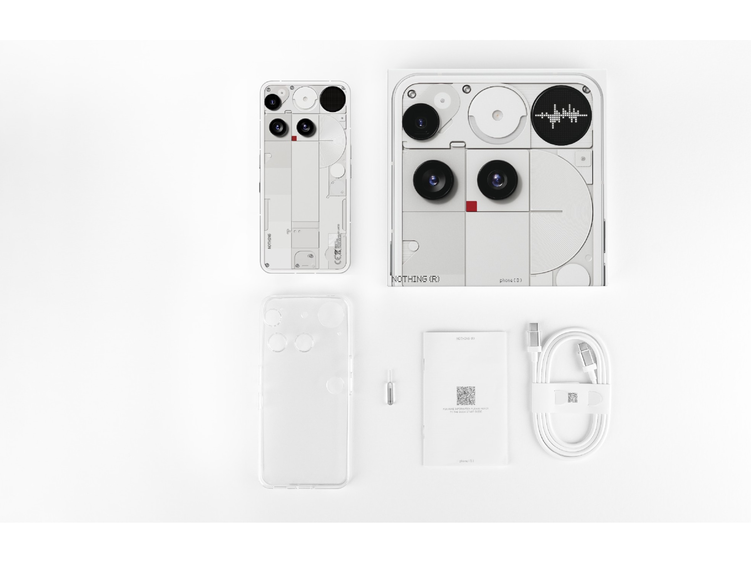 Nothing Phone (3) 512GB (hvid) Mobiltelefoner