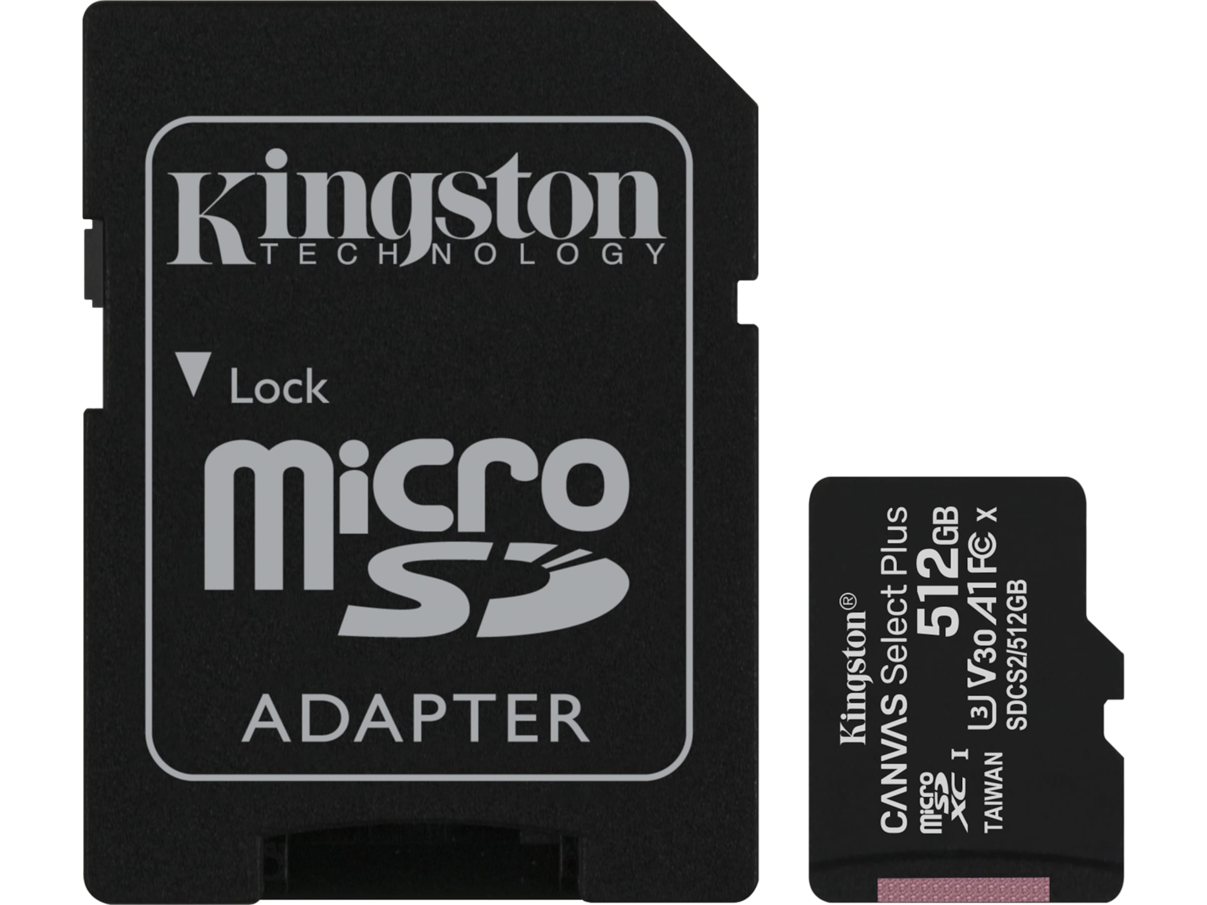 Kingston Canvas Select Plus microSD 512GB Flash-hukommelse