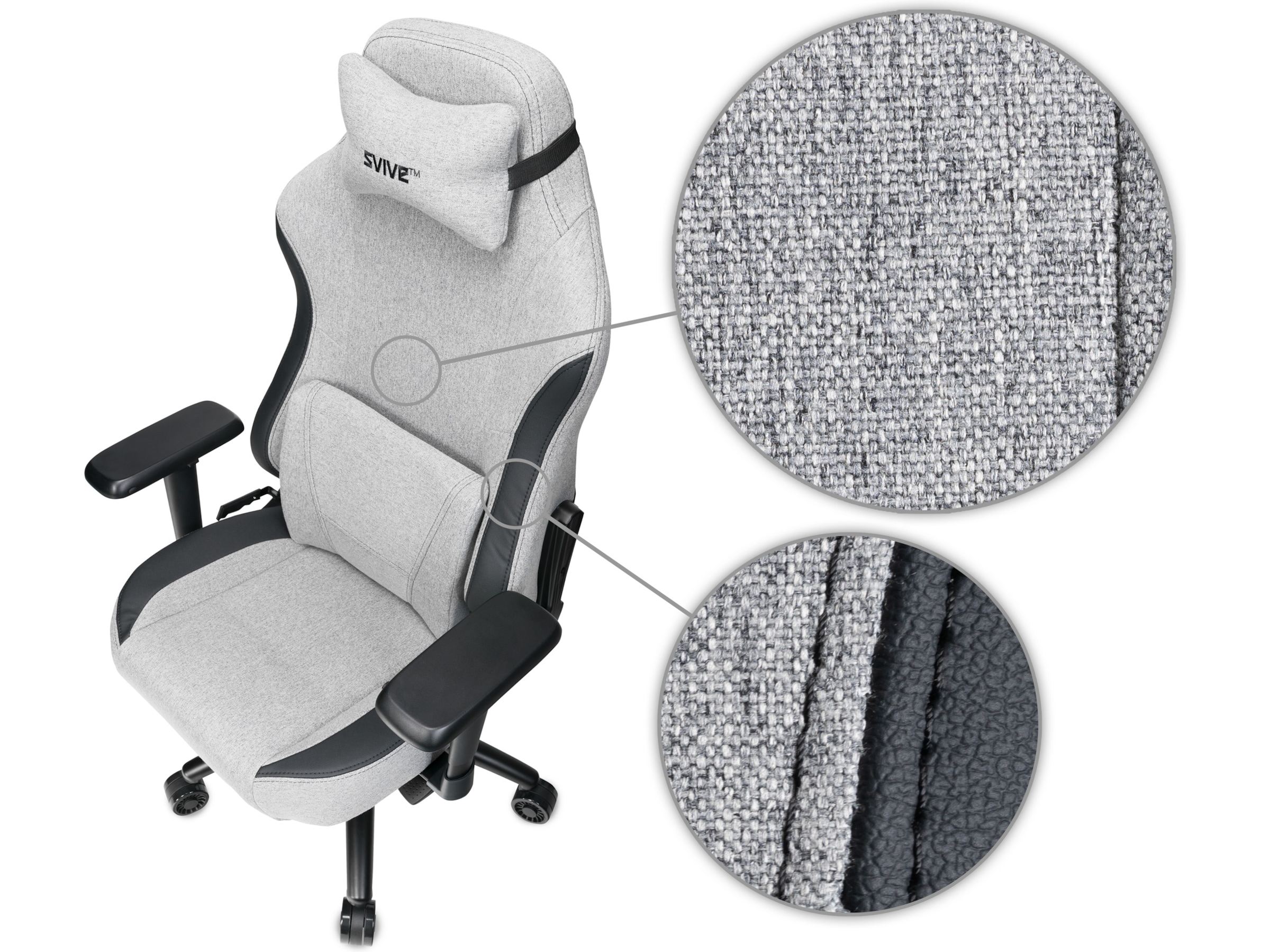 Svive Gemini Gamingstol (lysegrå) Gamingstole