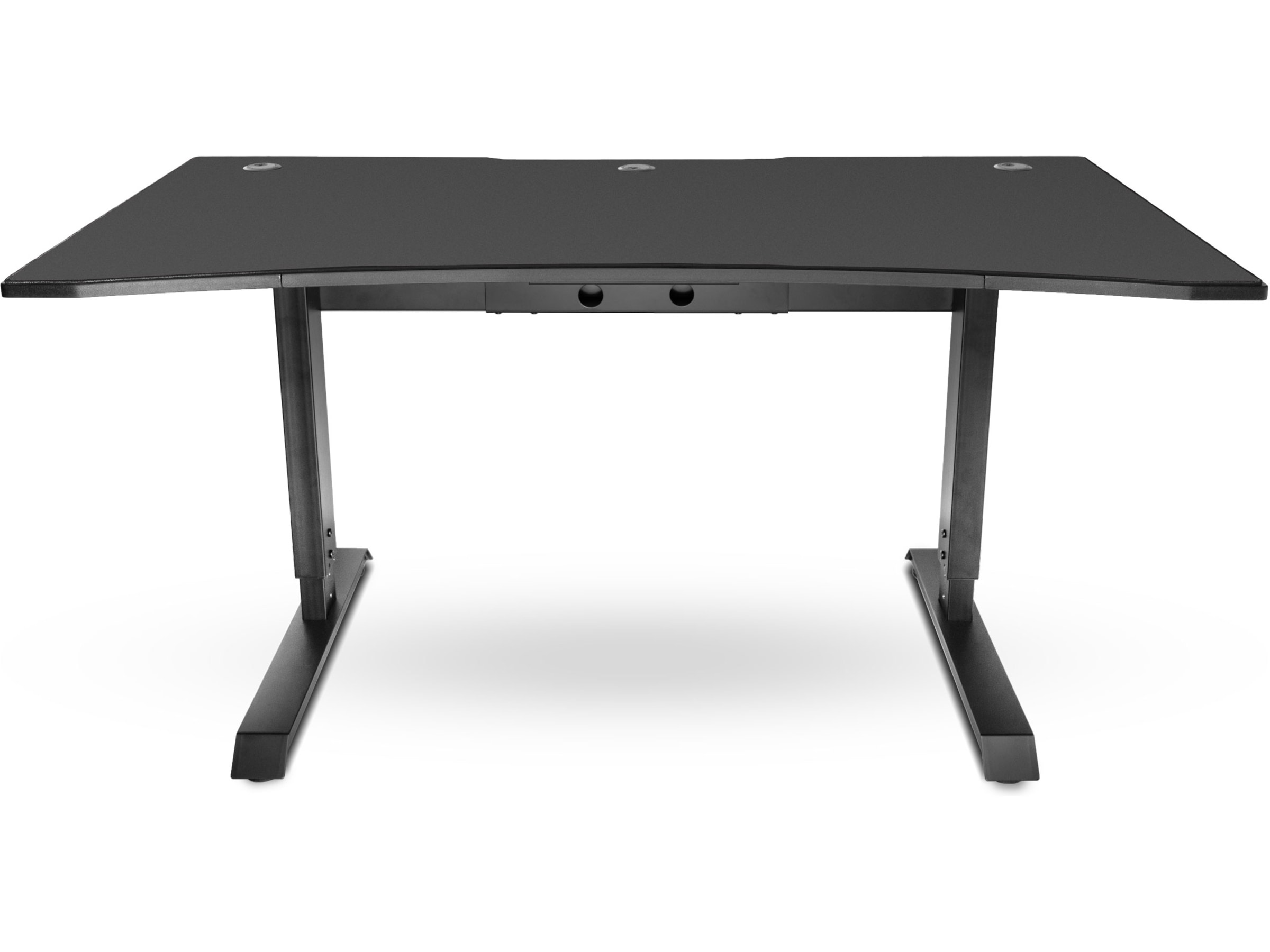 Svive Altair Gaming Desk mat sort med sorte sømme Gamingdesk