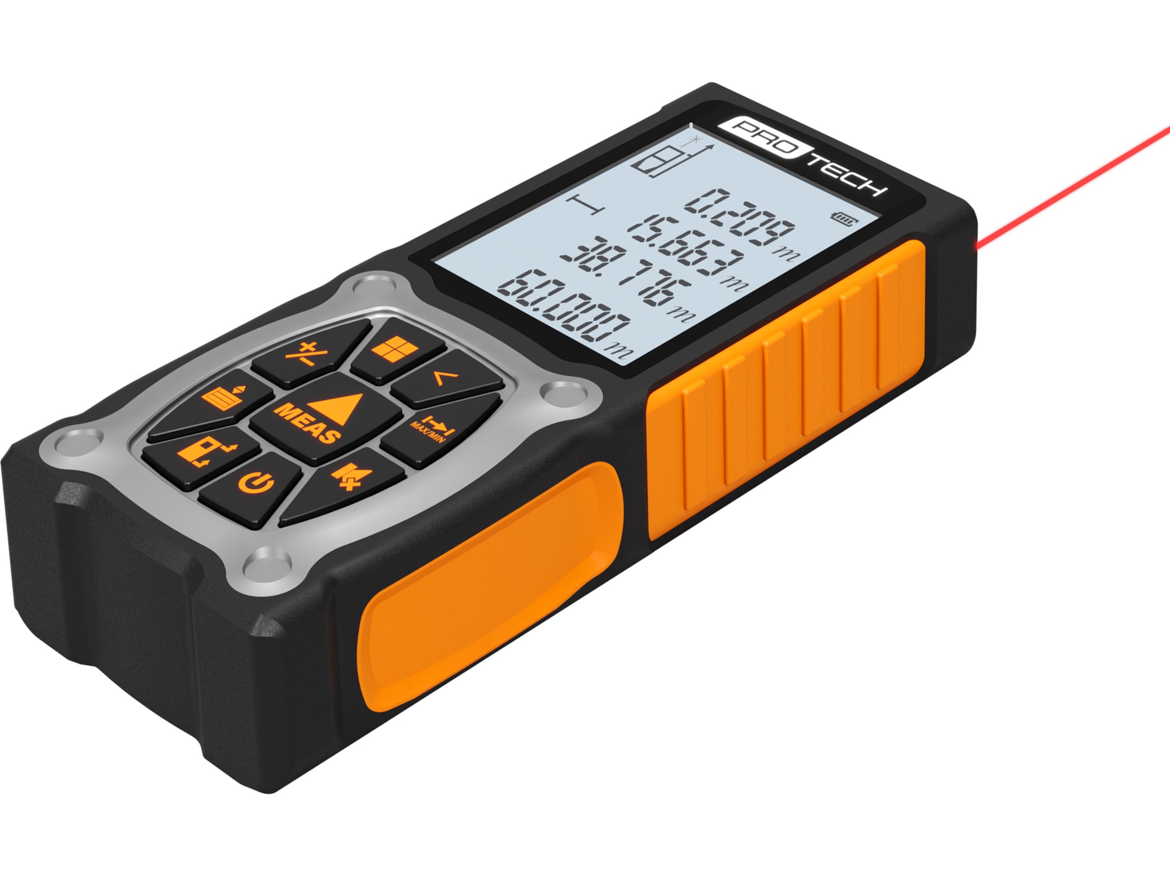 Protech avstandsmåler 60 meter rød laser Laser & Vaterpas