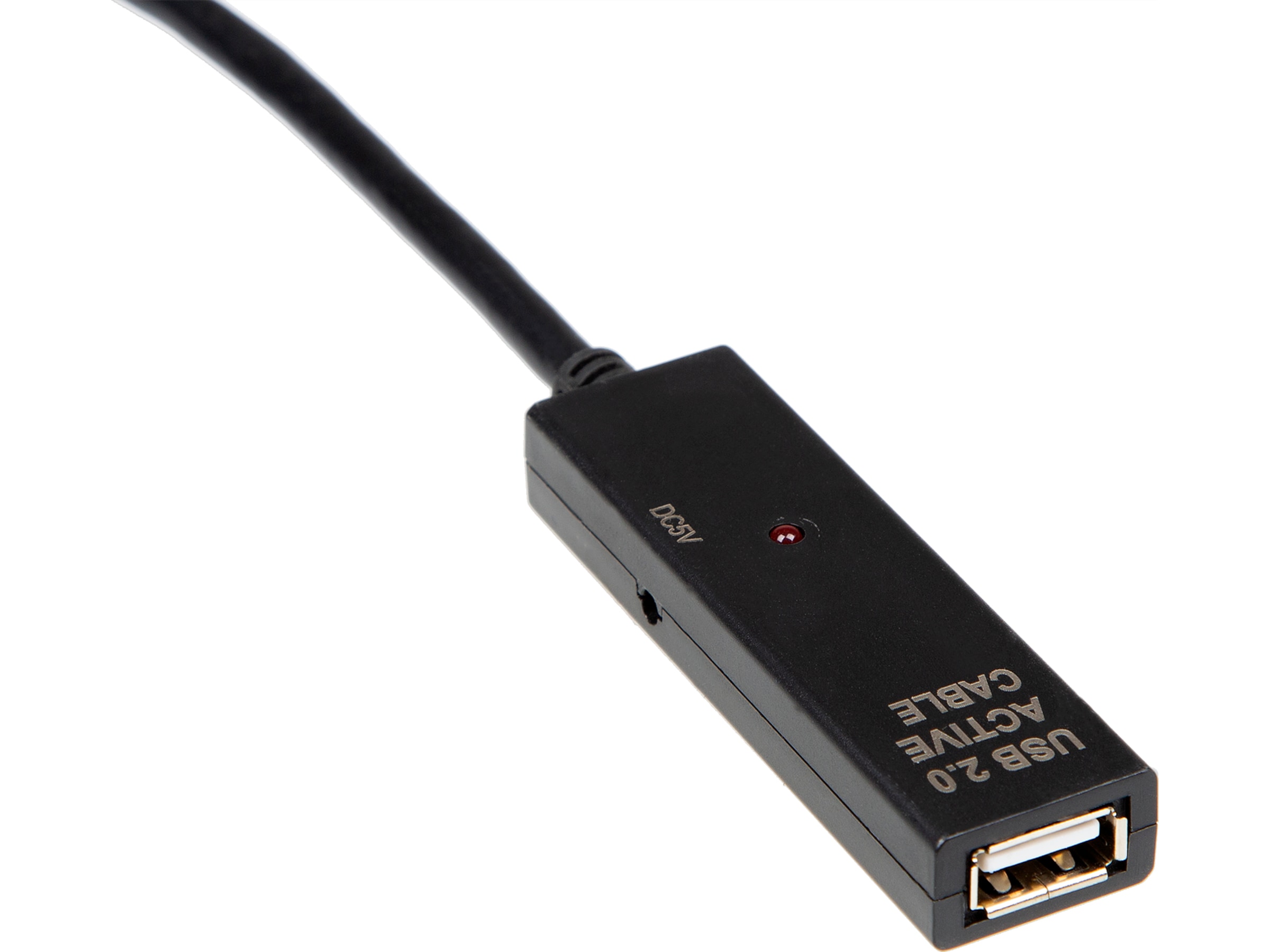 USB-A forlængerkabel 10m (sort) USB-kabler