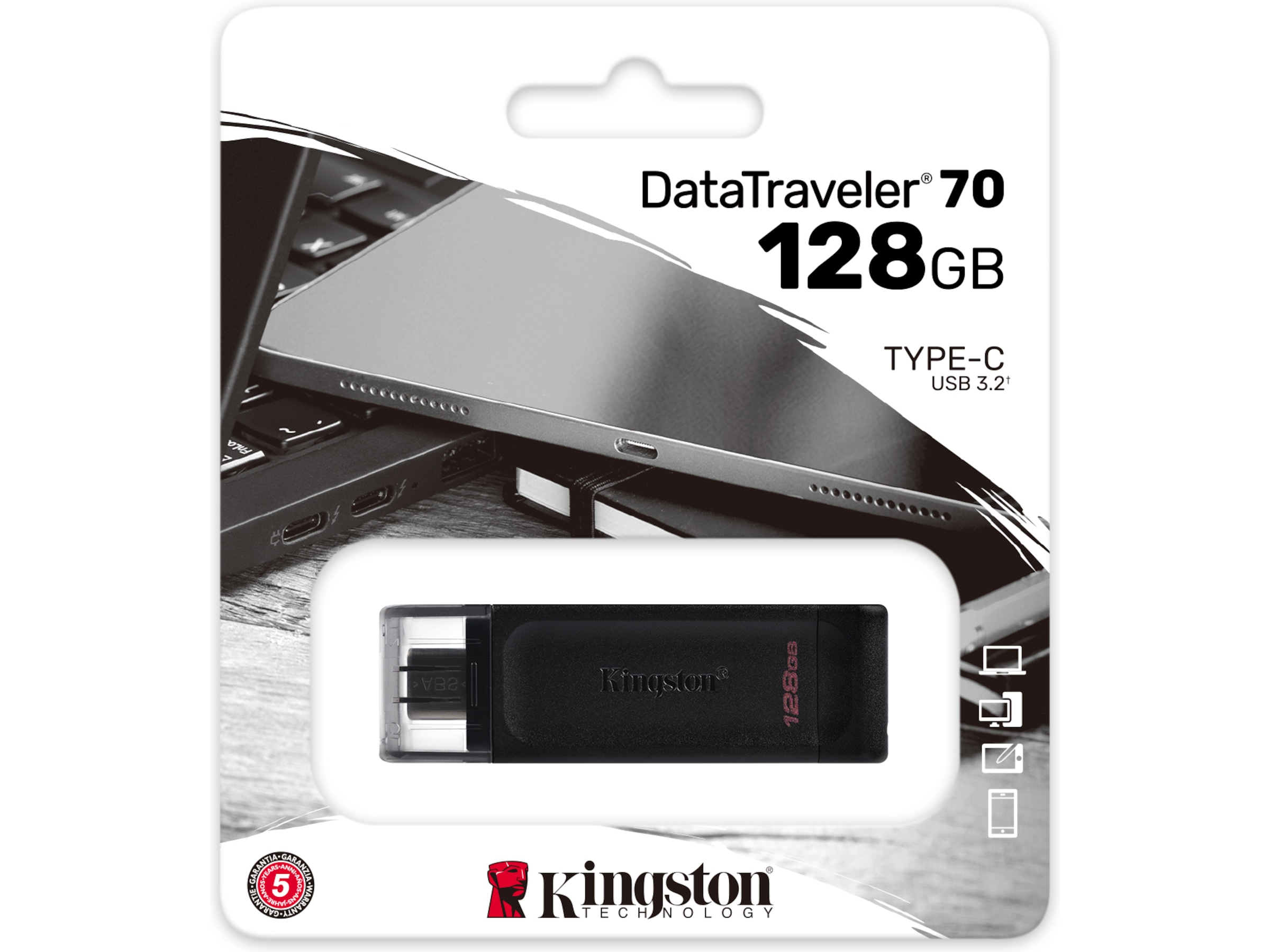 Kingston DataTraveler 128GB USB-Hukommelse