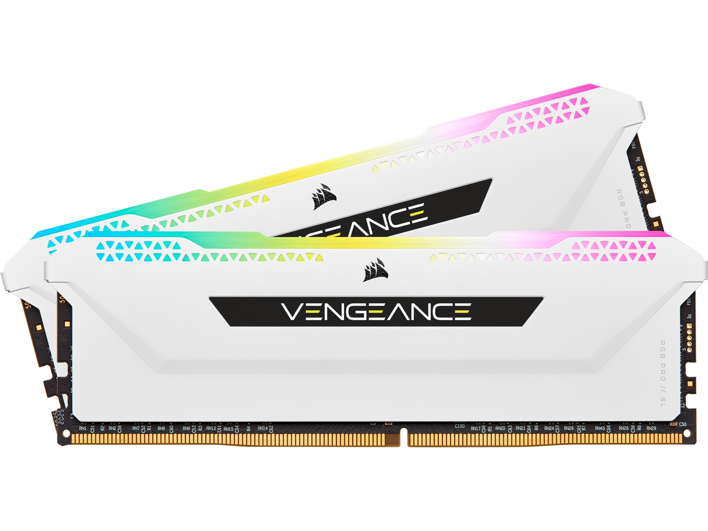 Corsair Vengeance RGB PRO SL DDR4 3200Mhz 32GB (hvid) Hukommelse (RAM)