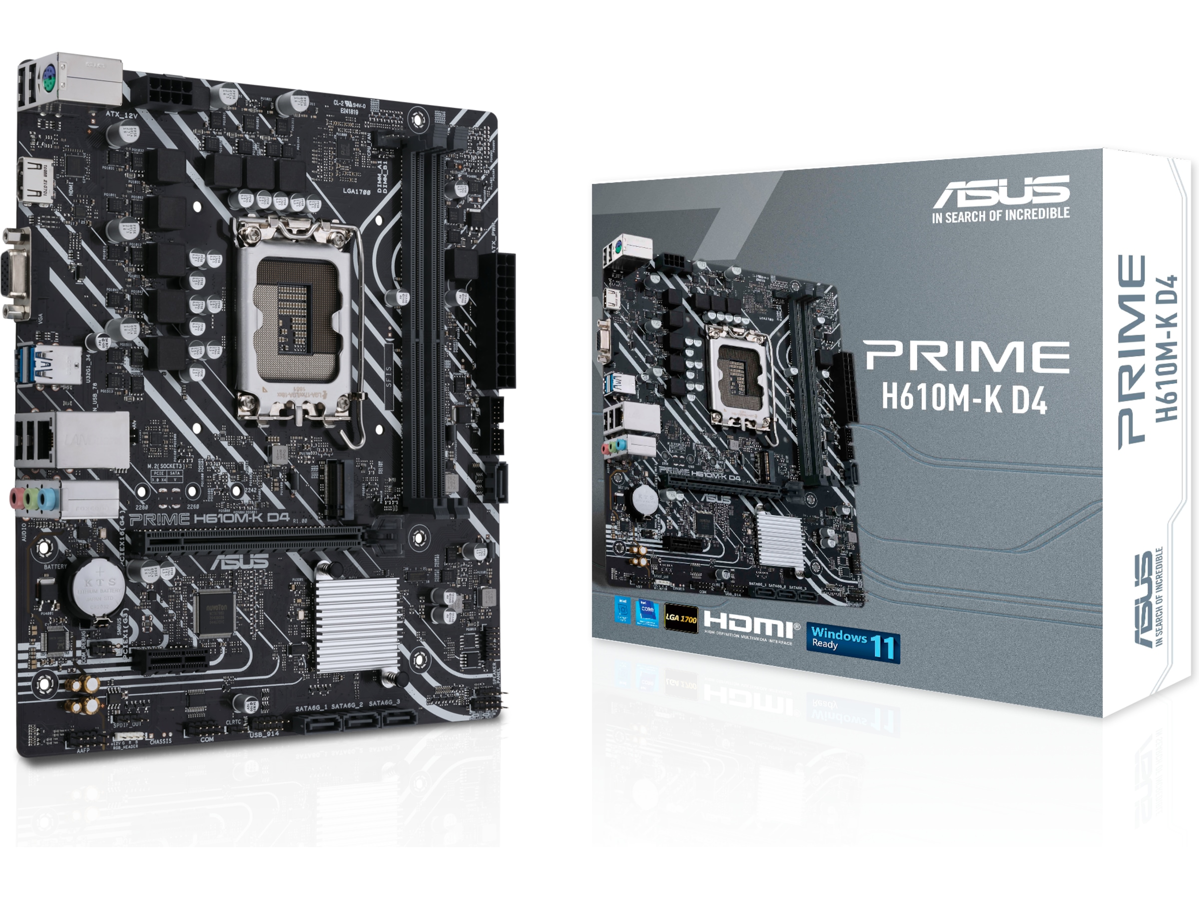 ASUS PRIME H610M-K D4 Bundkort Intel Socket