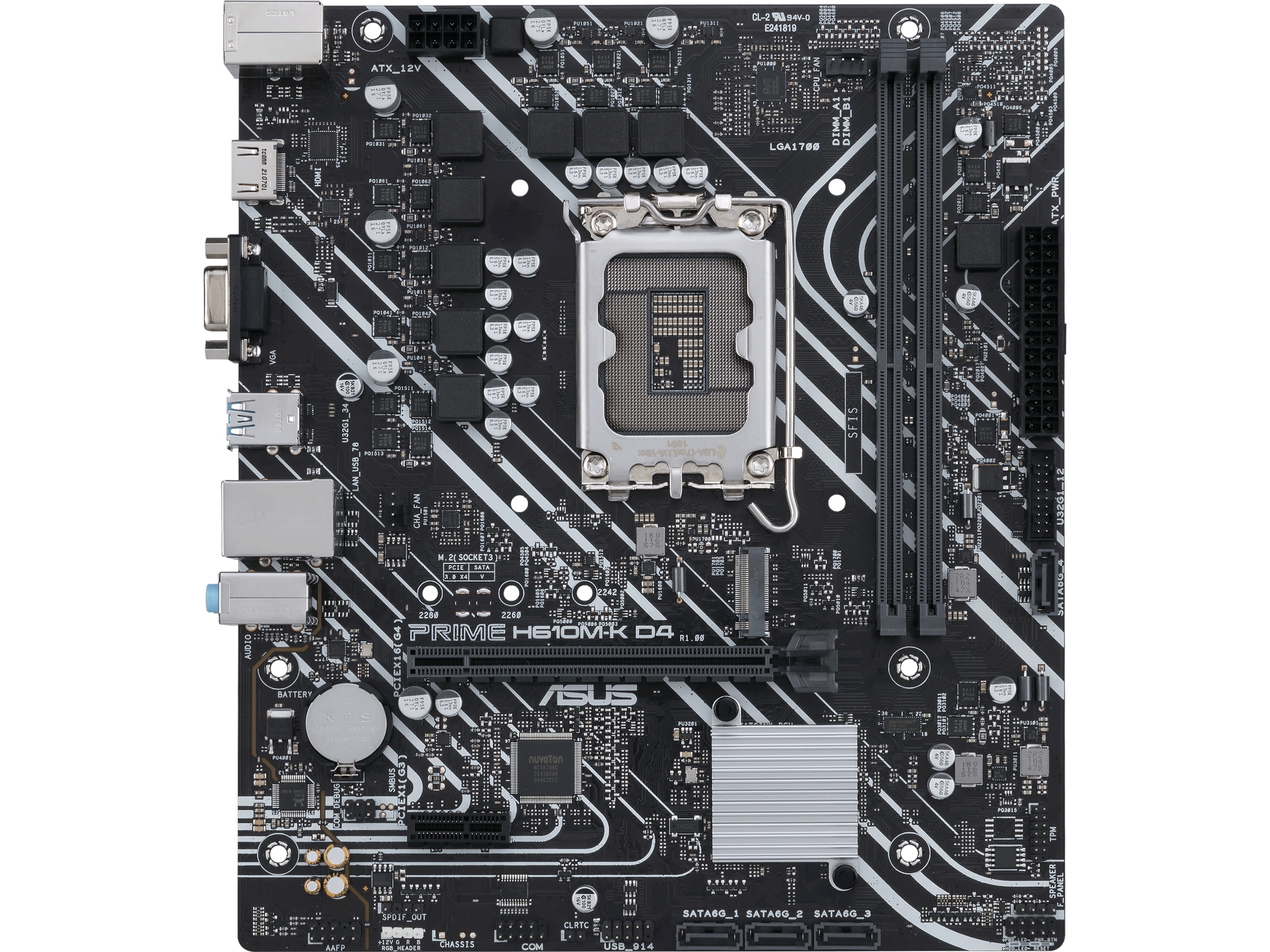 ASUS PRIME H610M-K D4 Bundkort Intel Socket