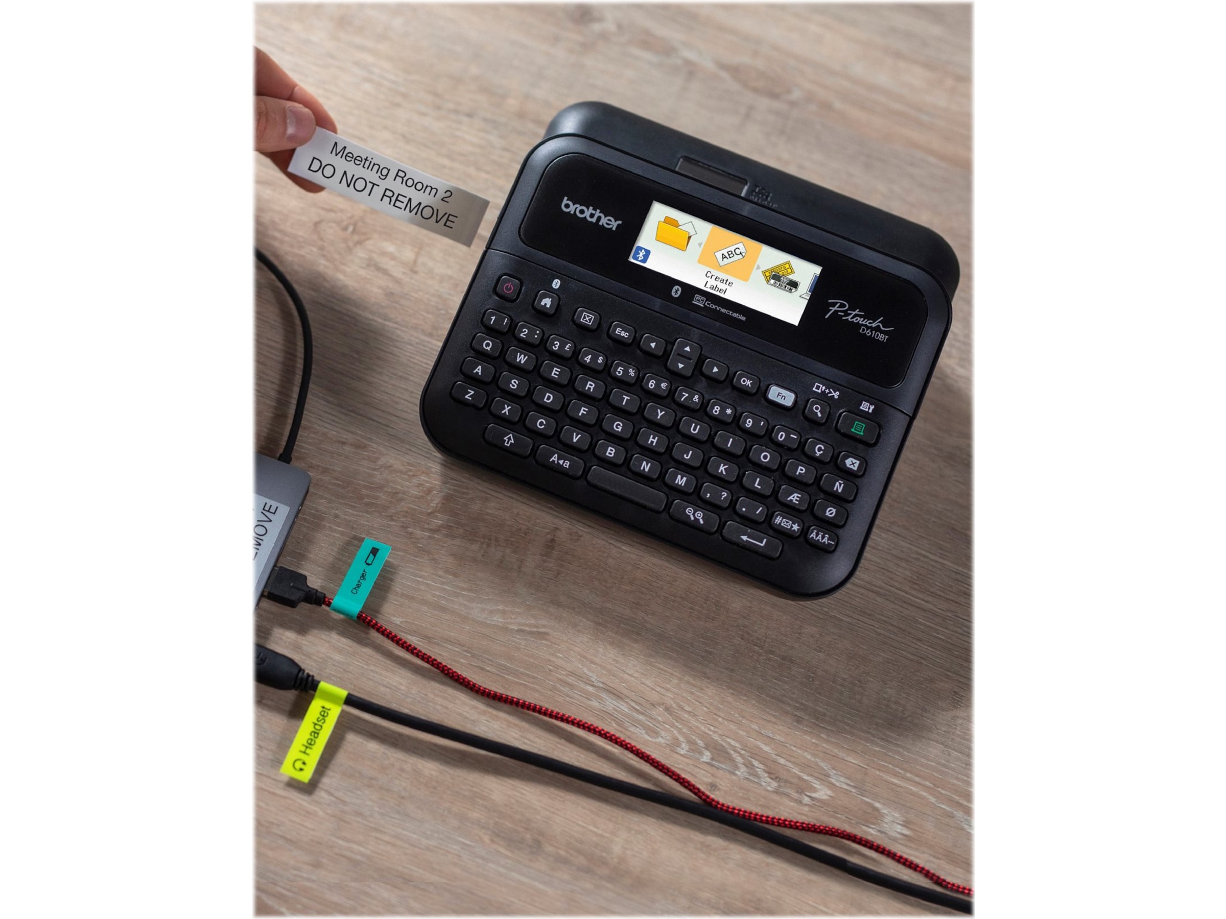 Brother etiketprinter PTD610BTVP Etiket & labelmaskine