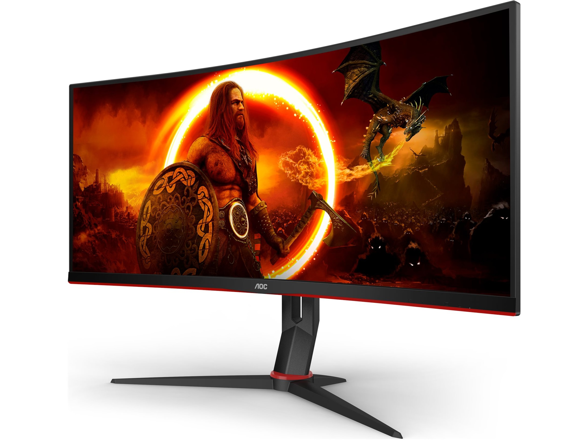 AOC 34" curved gamingskærm CU34G2XP Gamingskærme