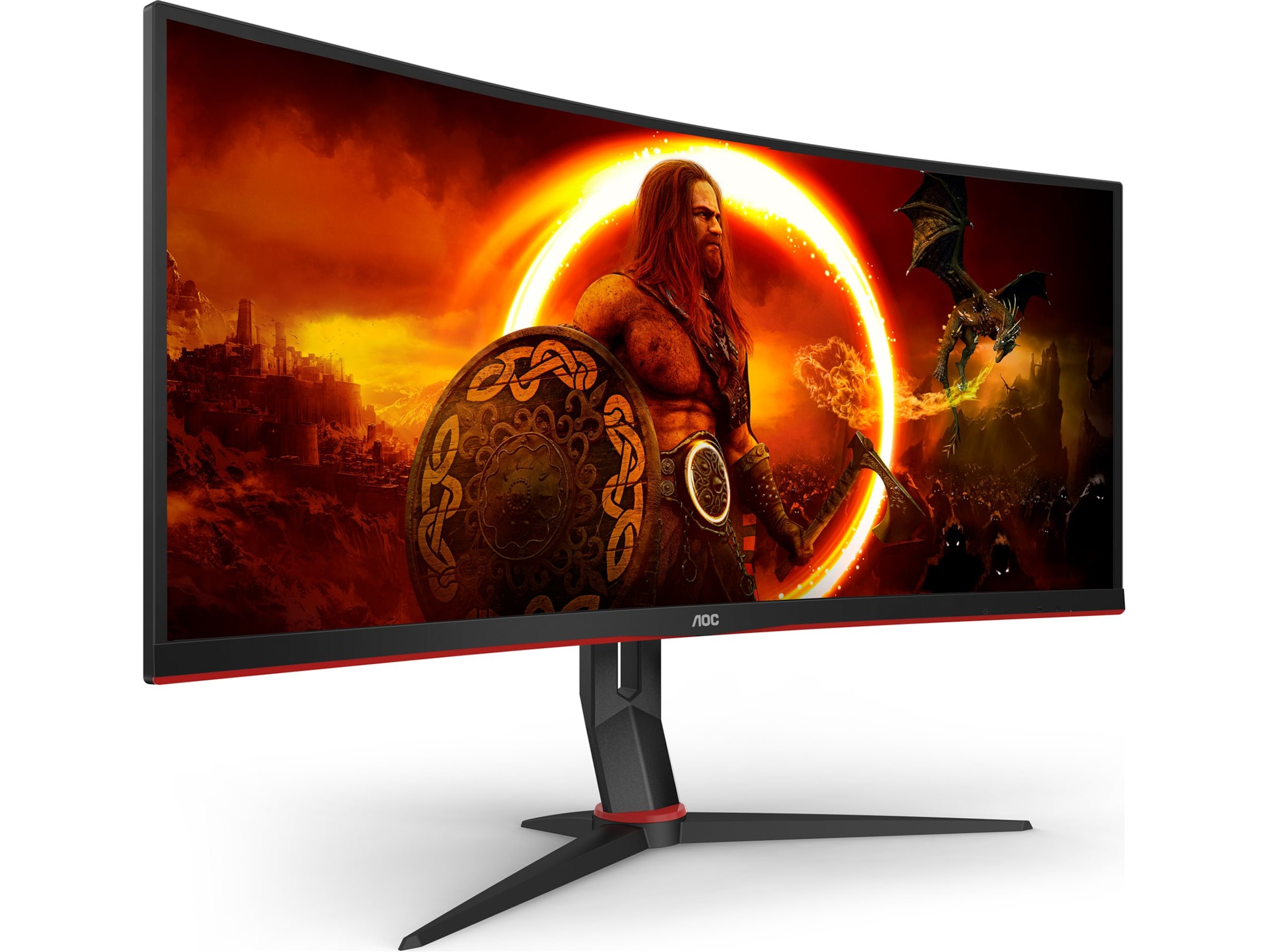 AOC 34" curved gamingskærm CU34G2XP Gamingskærme