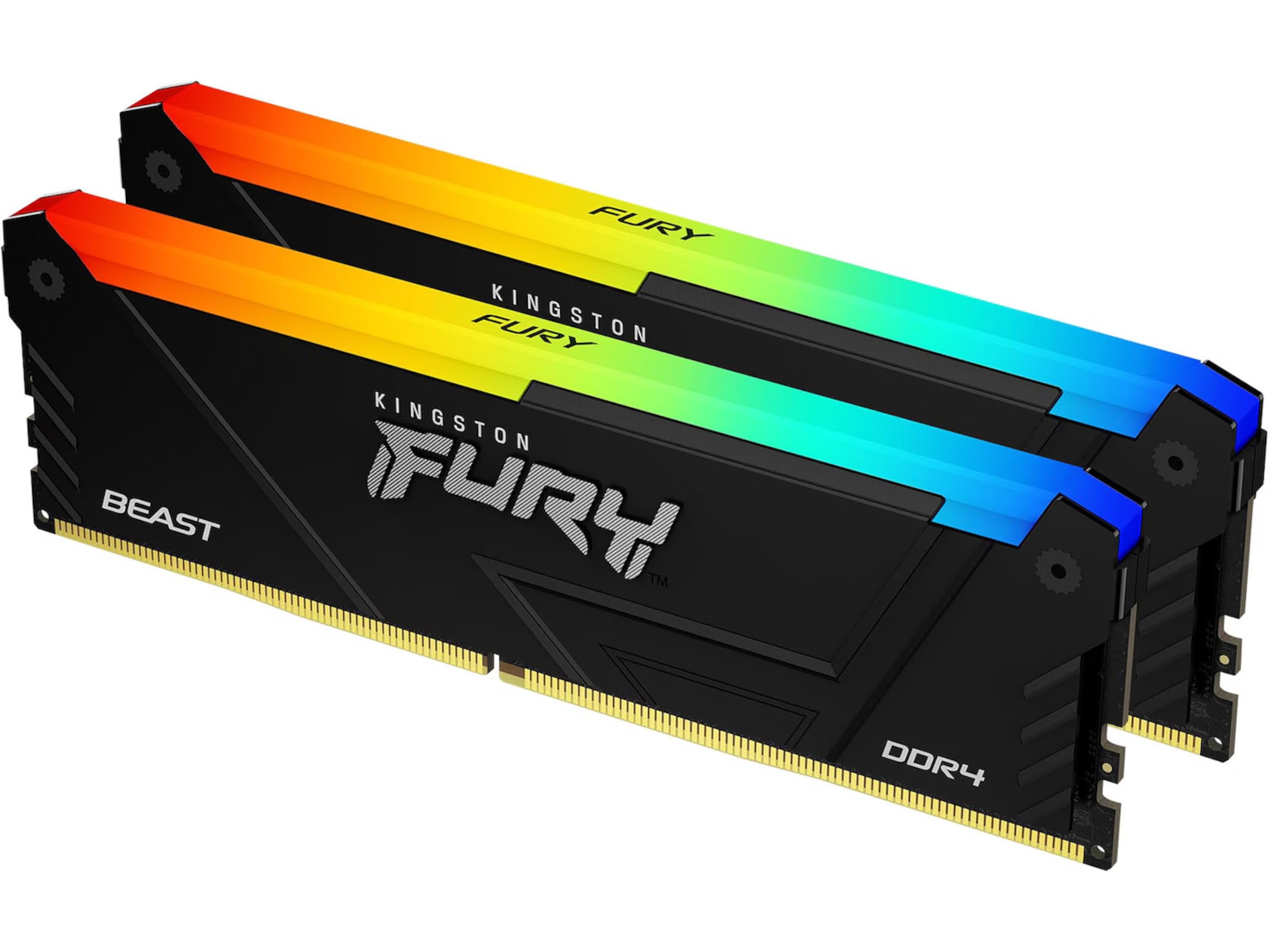 Kingston FURY Beast Black RGB DDR4 3200MHz 16GB Hukommelse (RAM)