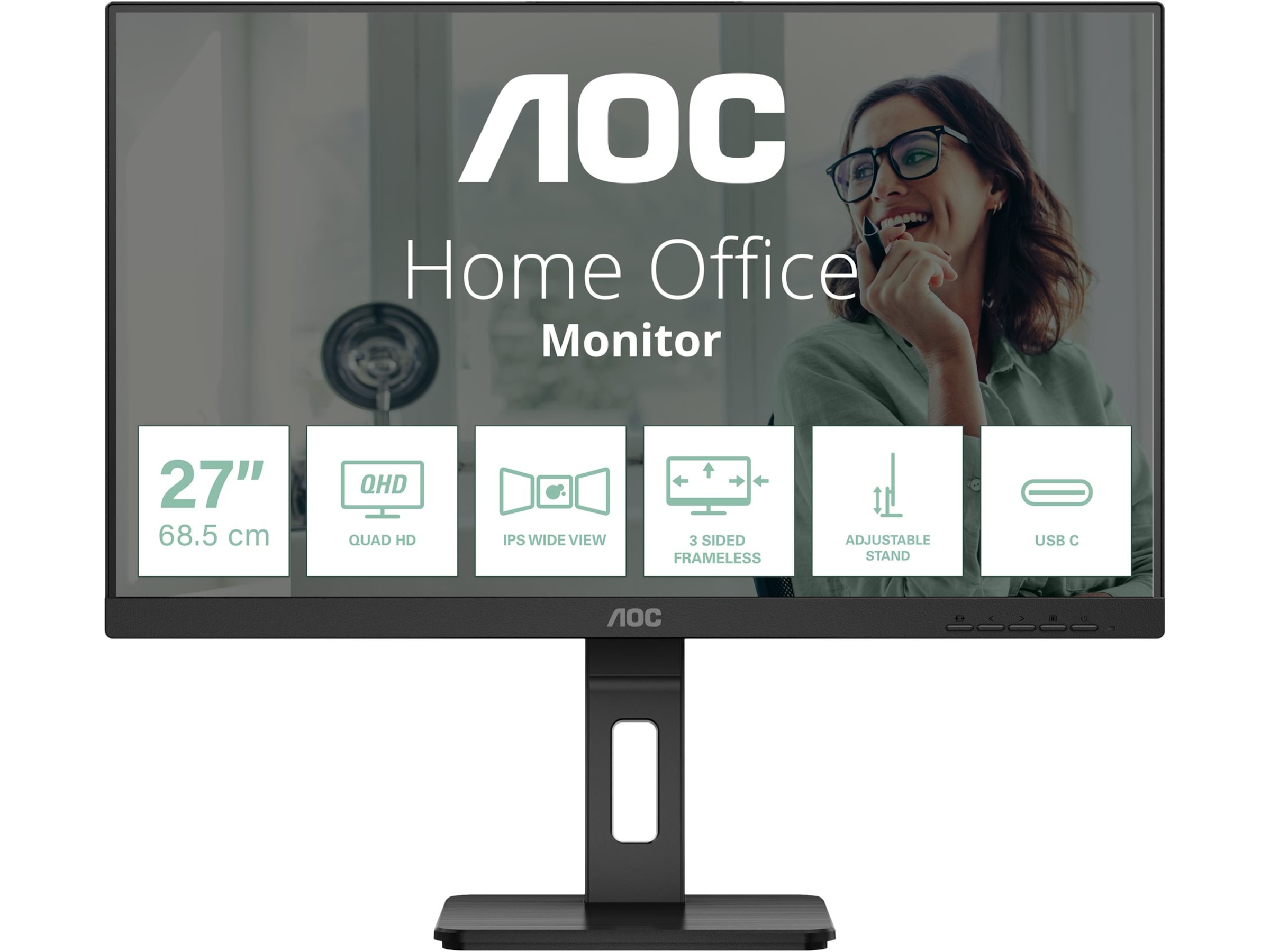 AOC 27" skærm Q27P3CV Skærme