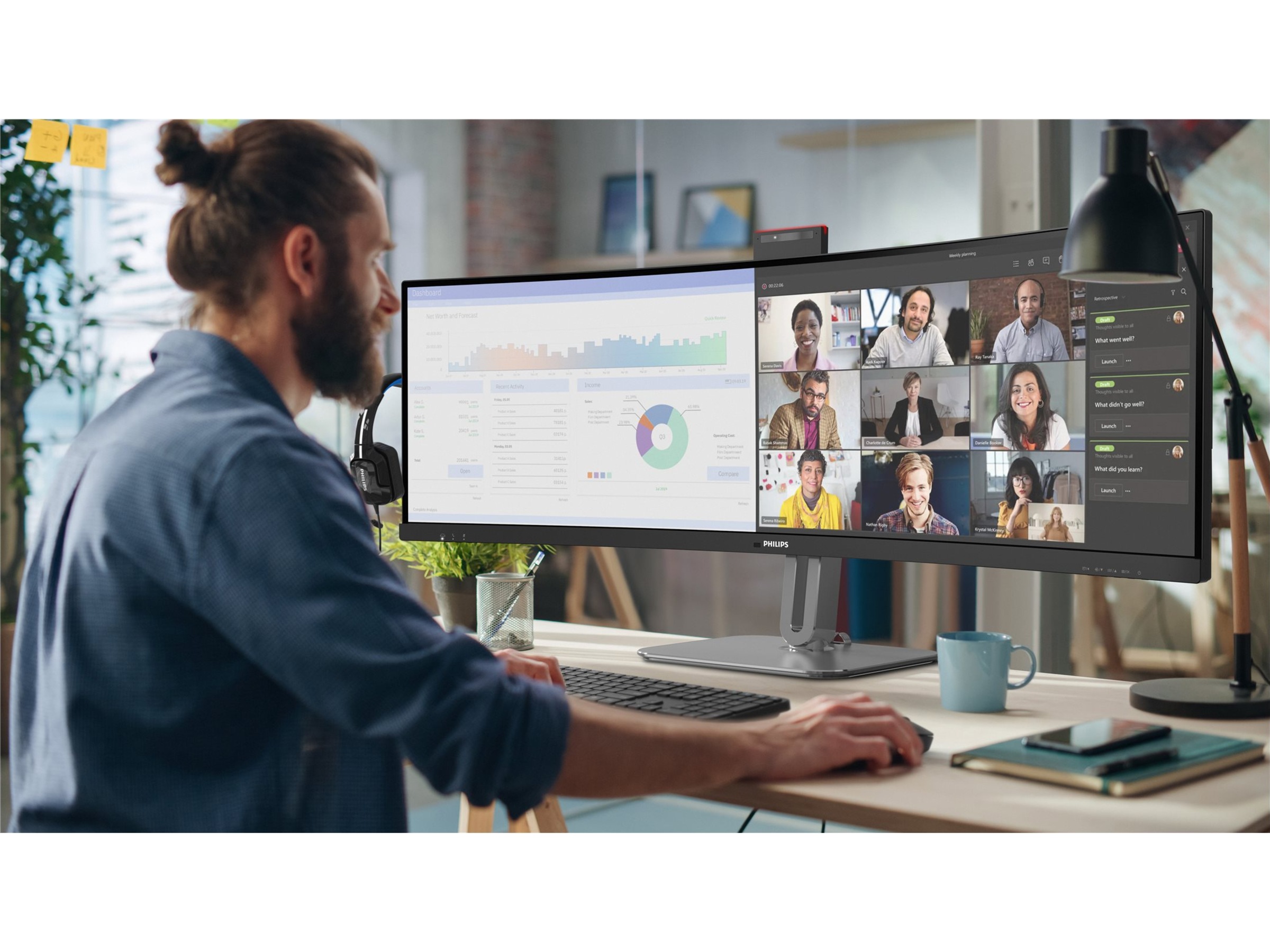 Philips 49" curved skærm 49B2U6900CH/00 Skærme