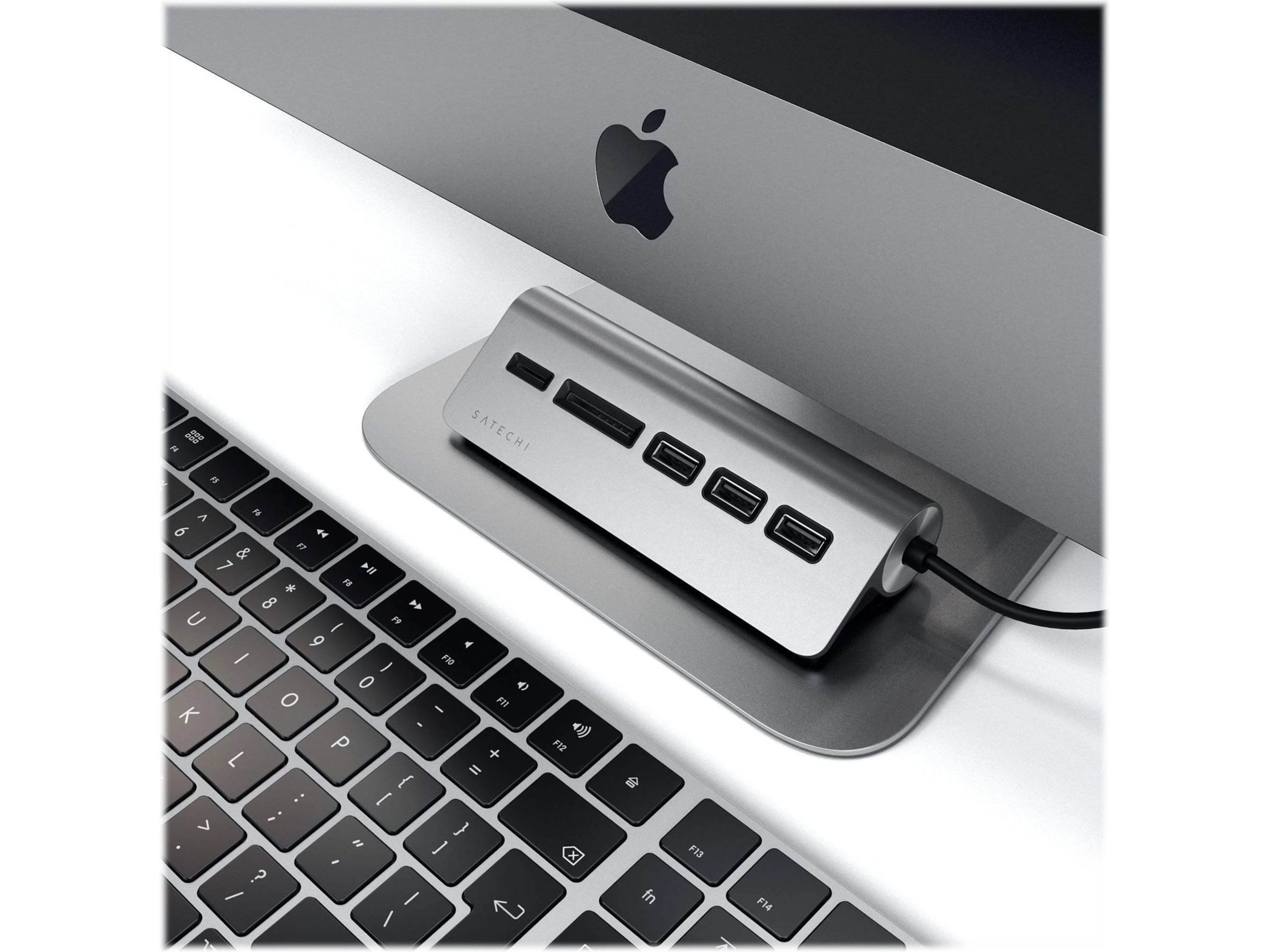 Satechi USB-C Combo Hub (space grey) Dockingstation og USB-hub