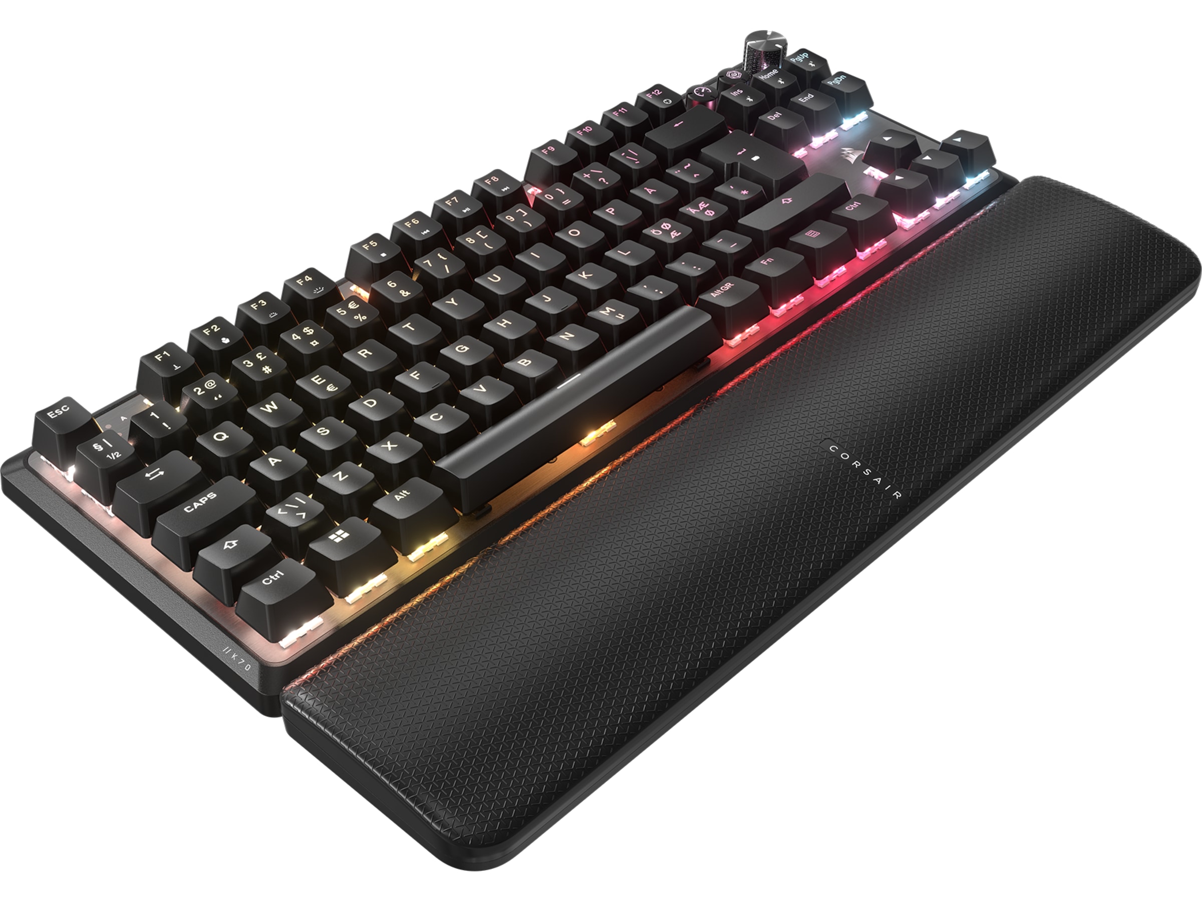 Corsair K70 Core TKL RGB trådløst gamingtastatur (sort) Gamingkeyboard