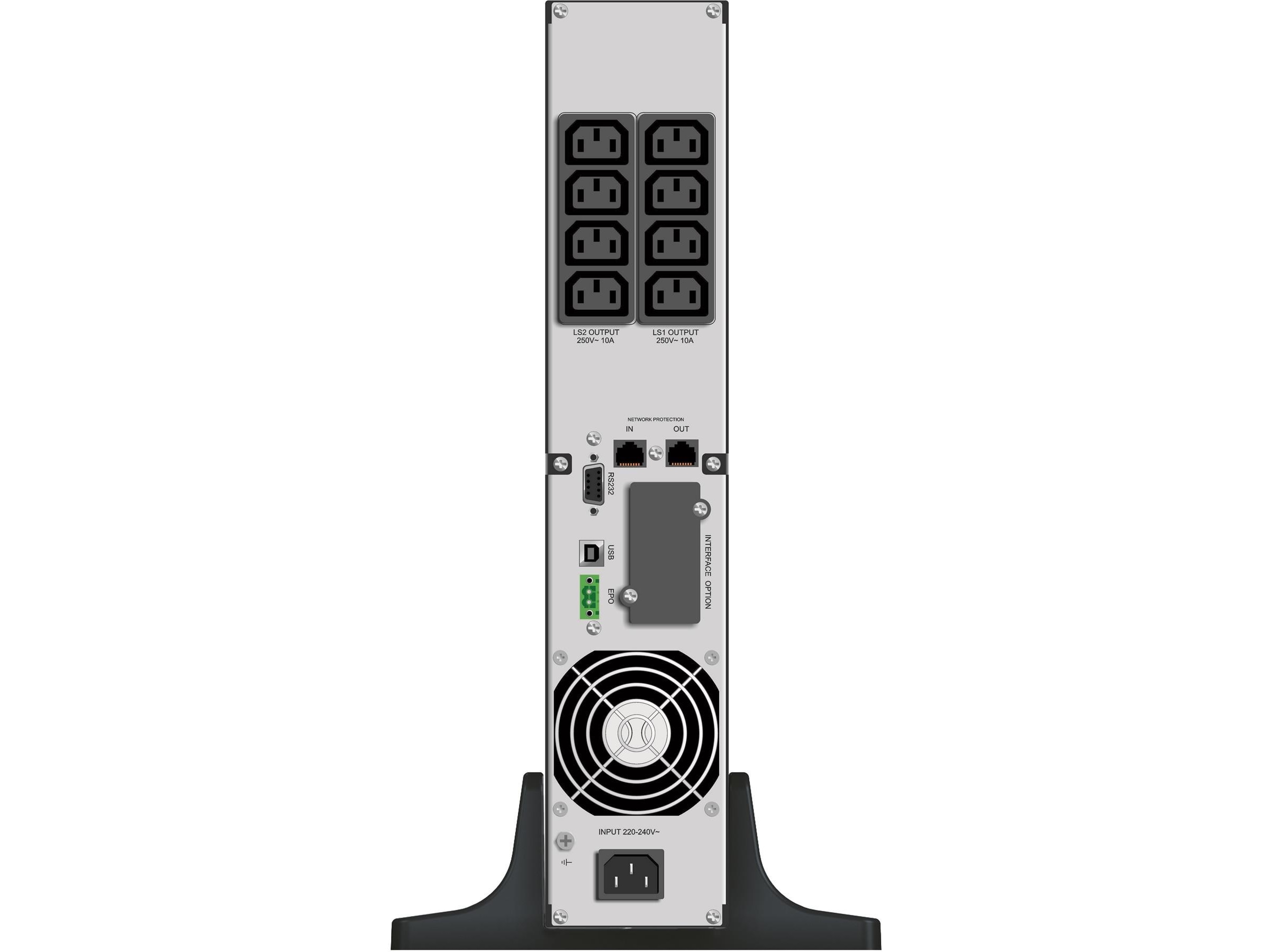 BlueWalker PW UPS VI 2000 RT HID UPS og UPS-batteri