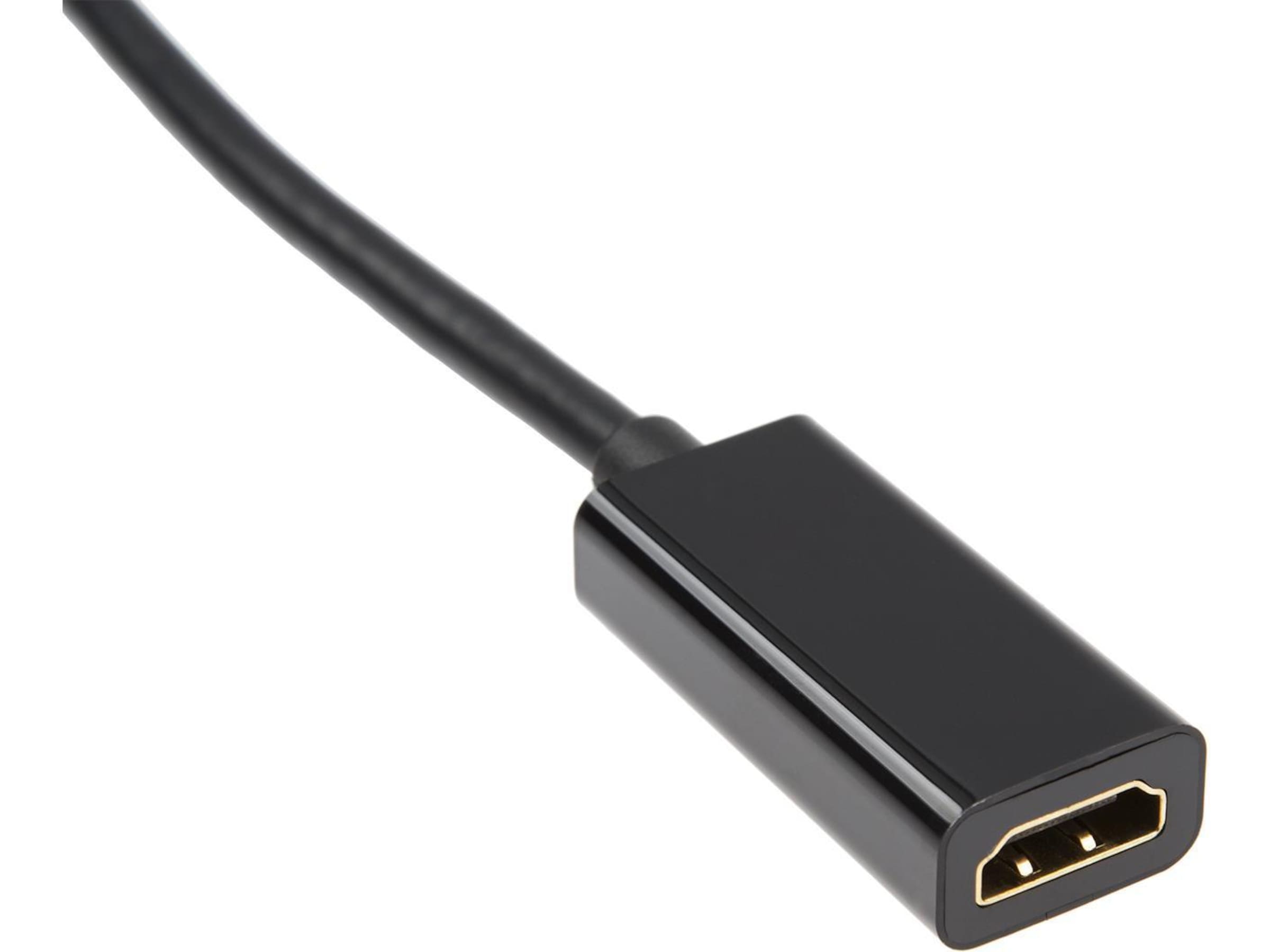 MiniDP til HDMI Adapter 5cm (sort) Kabeladaptere og overgange