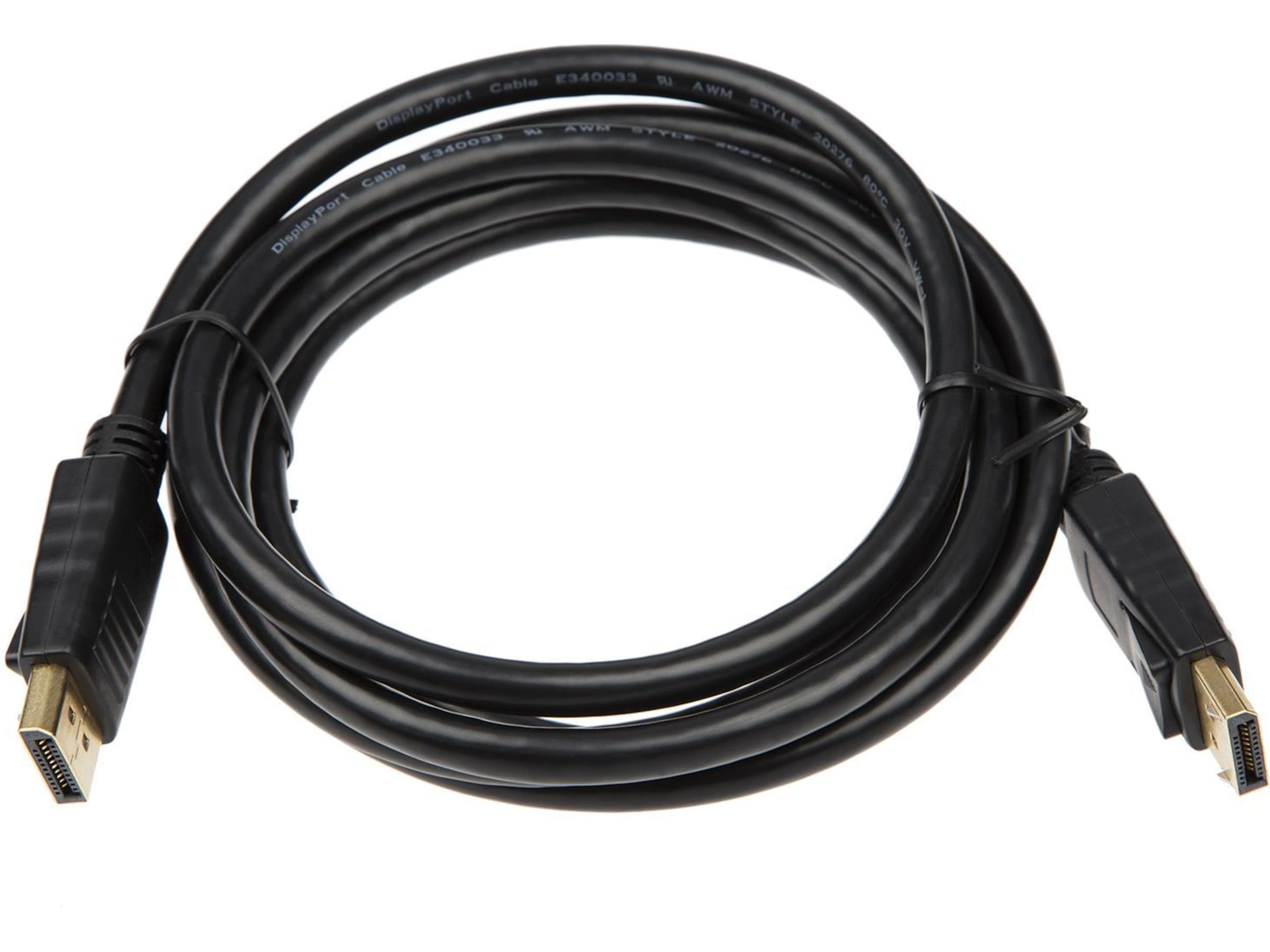 Displayport kabel 1m (sort) Monitor