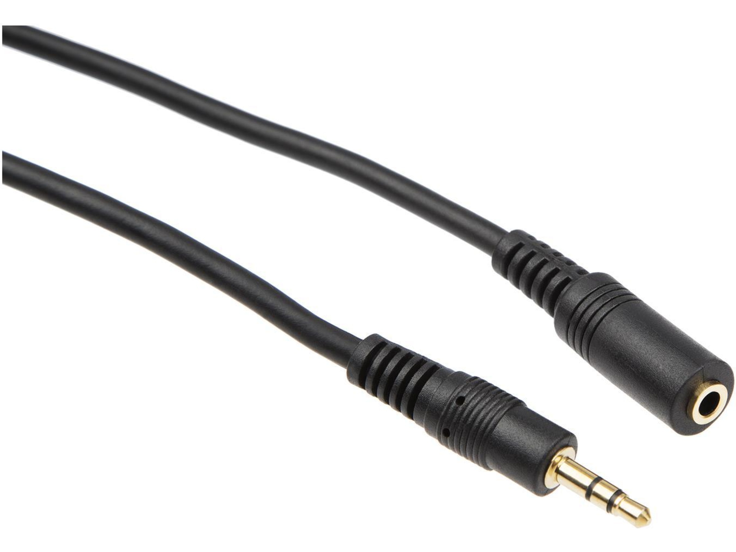 Minijack kabel 2m (sort) HiFi- & højttalerkabler