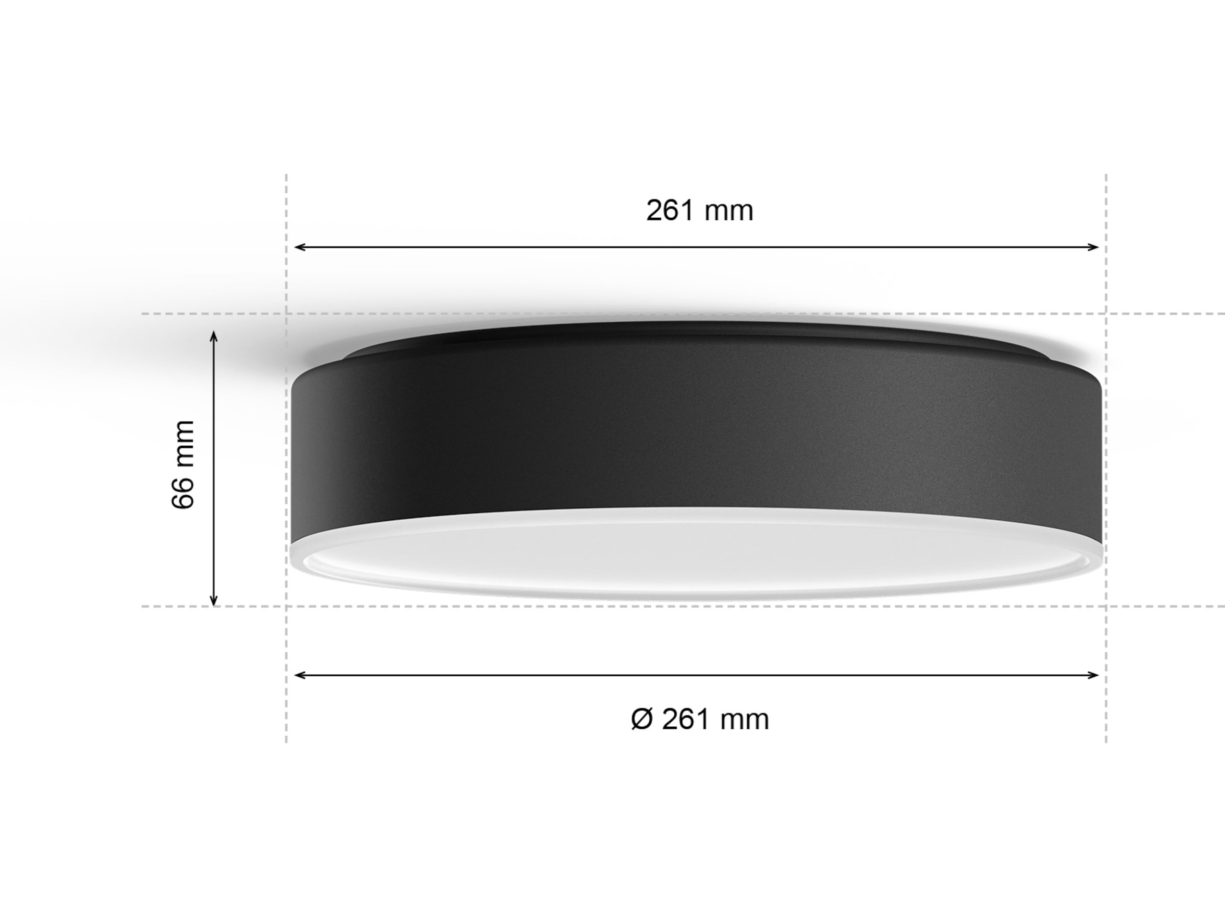 Philips Hue Enrave lille loftslampe (sort) Loftlampe