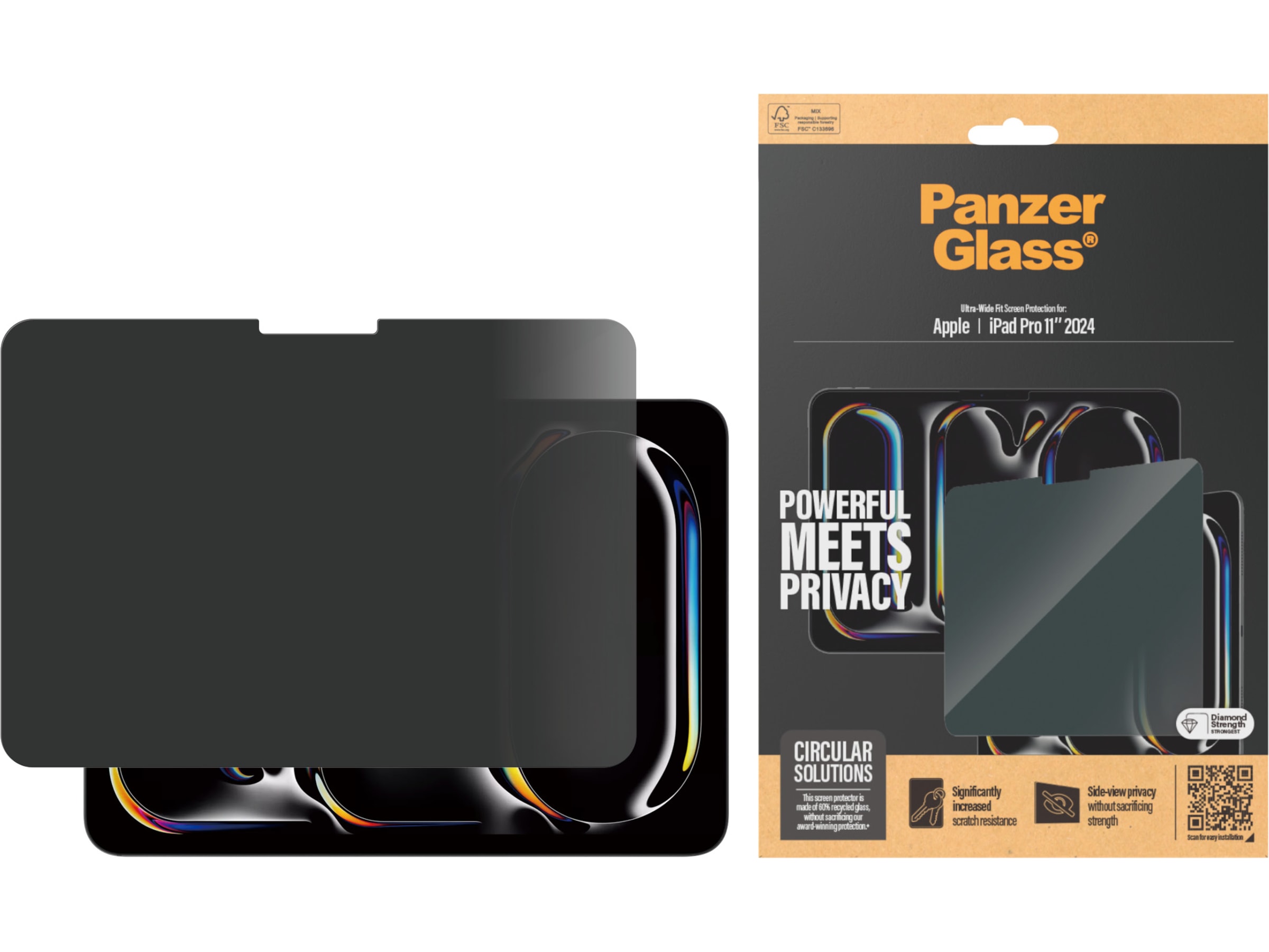 PanzerGlass iPad Pro 11" (M4) Privacy Skærmbeskytter Skærmbeskyttelse tablet