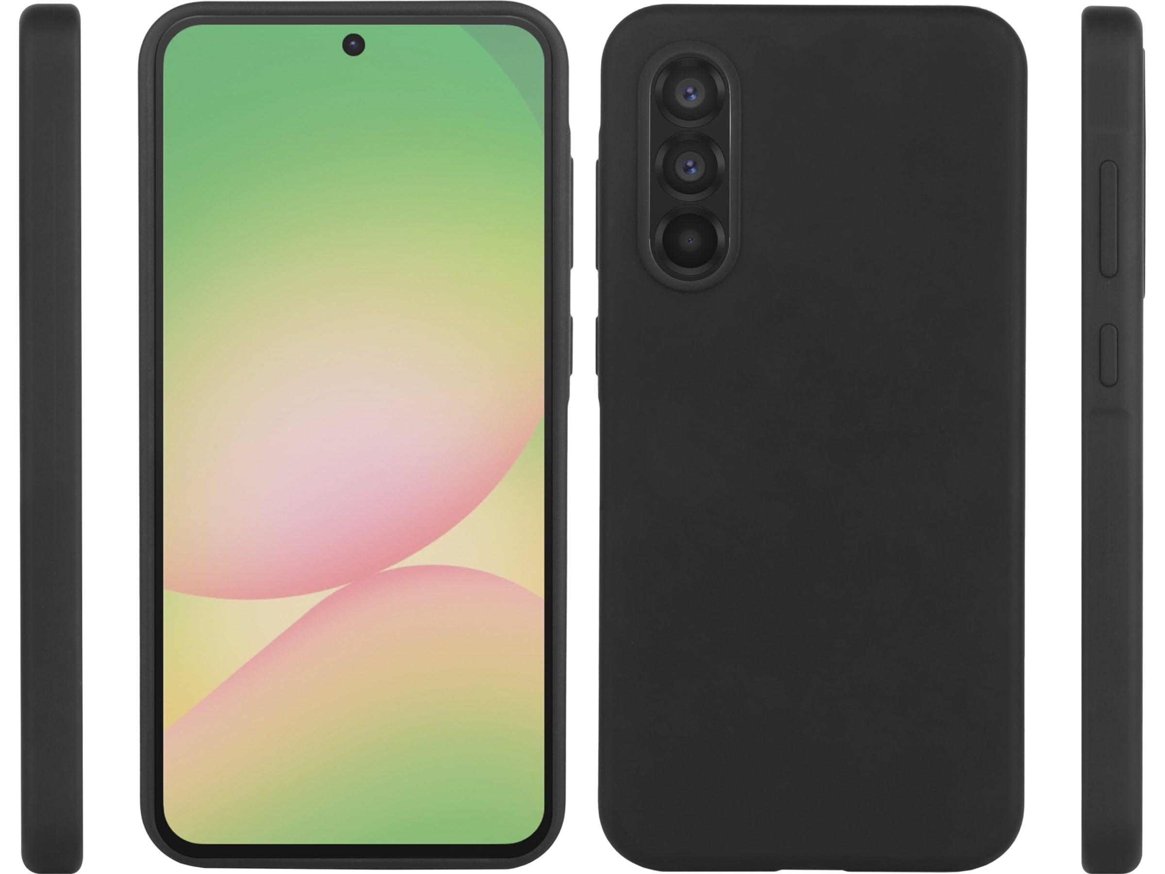iiglo Galaxy A56 Silikone cover (sort) Mobilcover