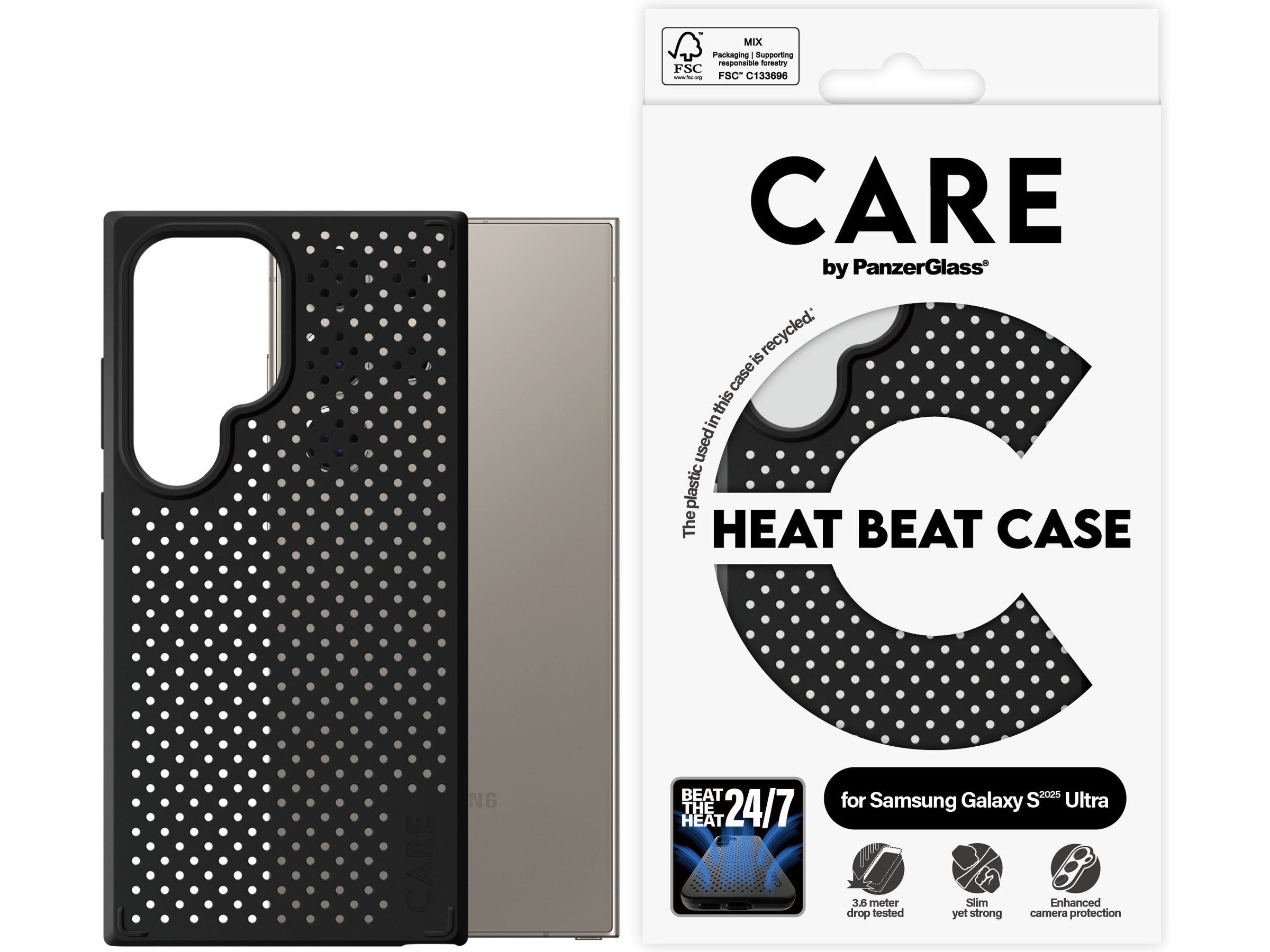 PanzerGlass CARE Galaxy S25 Ultra Heat Beat cover Mobilcover