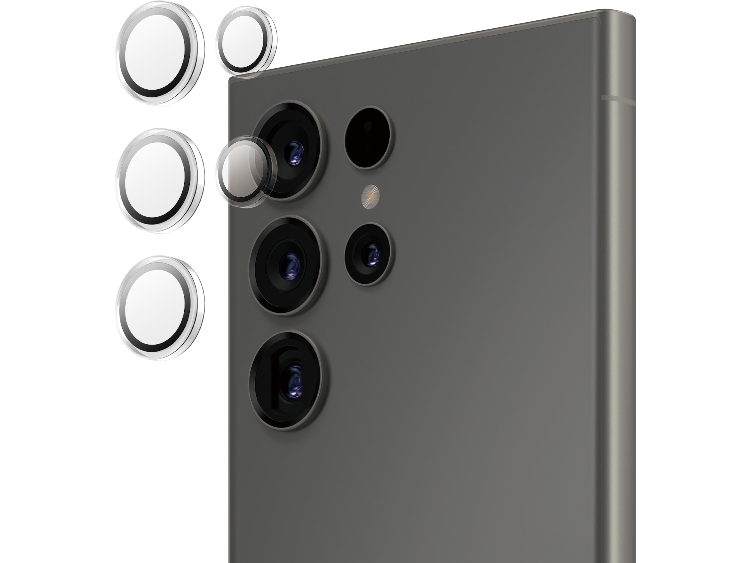 PanzerGlass Galaxy S25 Ultra Hoops Linsebeskytter (gennemsigtig) Skærmbeskyttelse mobiltelefon