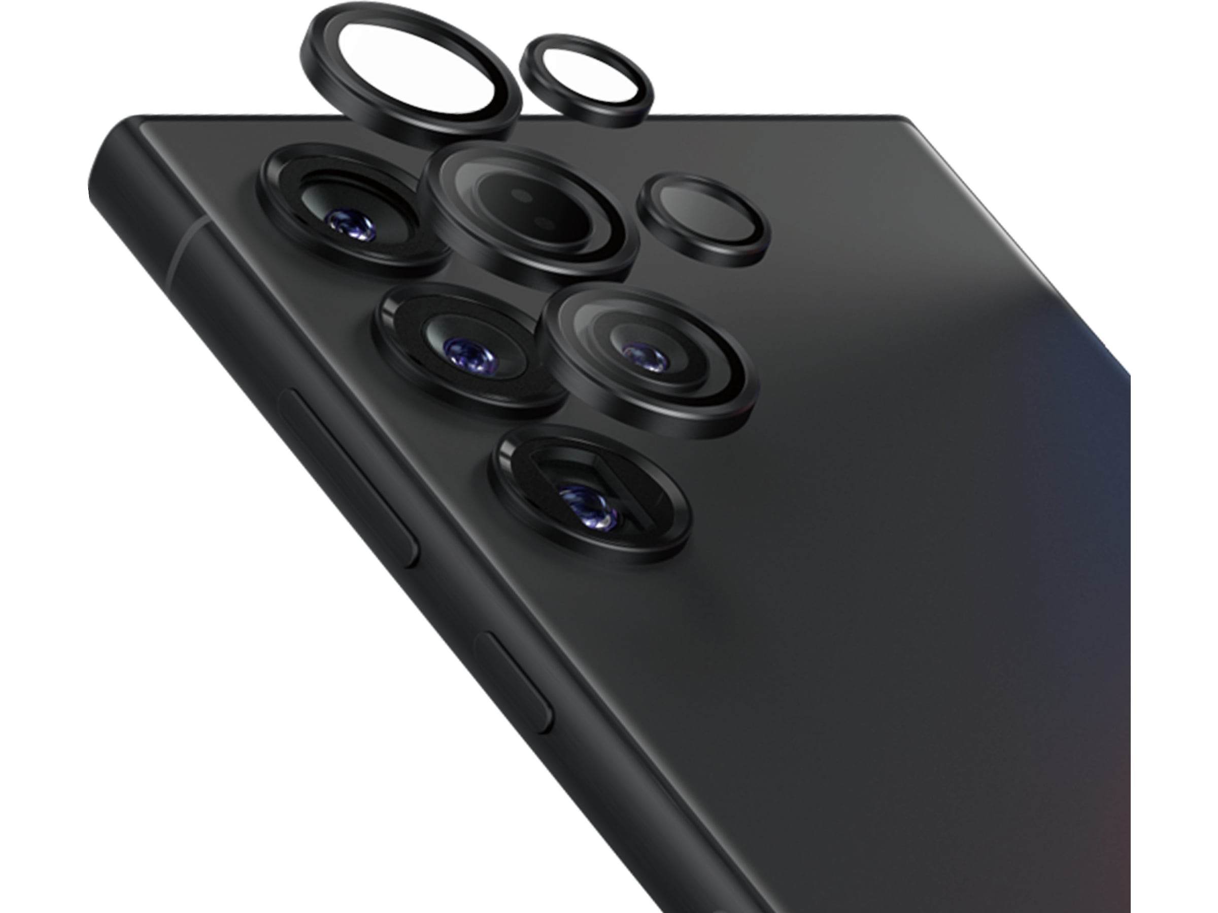 PanzerGlass Galaxy S25 Ultra Hoops Ceramic Linsebeskytter (sort) Skærmbeskyttelse mobiltelefon