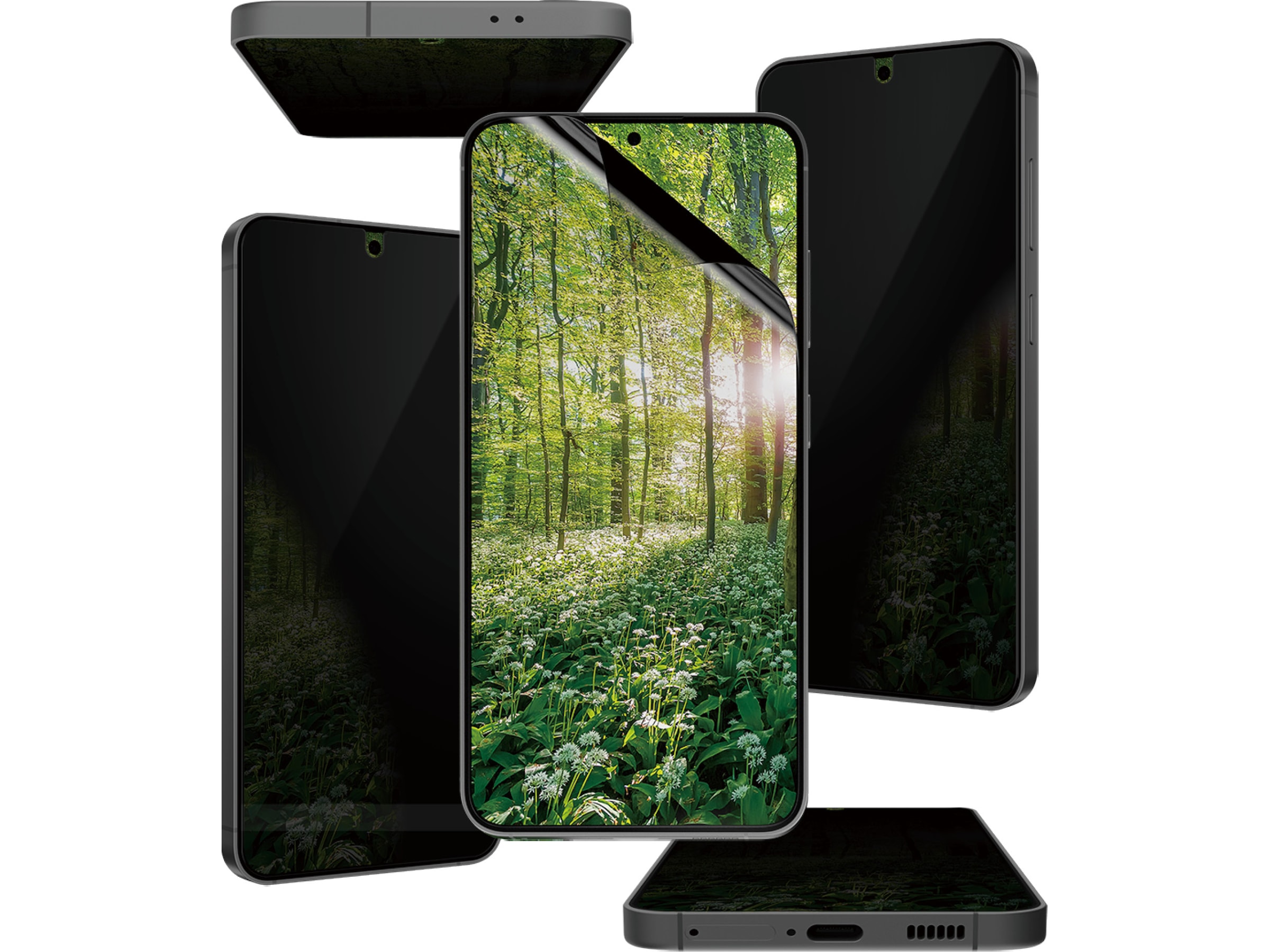 PanzerGlass Galaxy S25 ECO MATRIX 4-way Privacy Skærmbeskytter Skærmbeskyttelse mobiltelefon