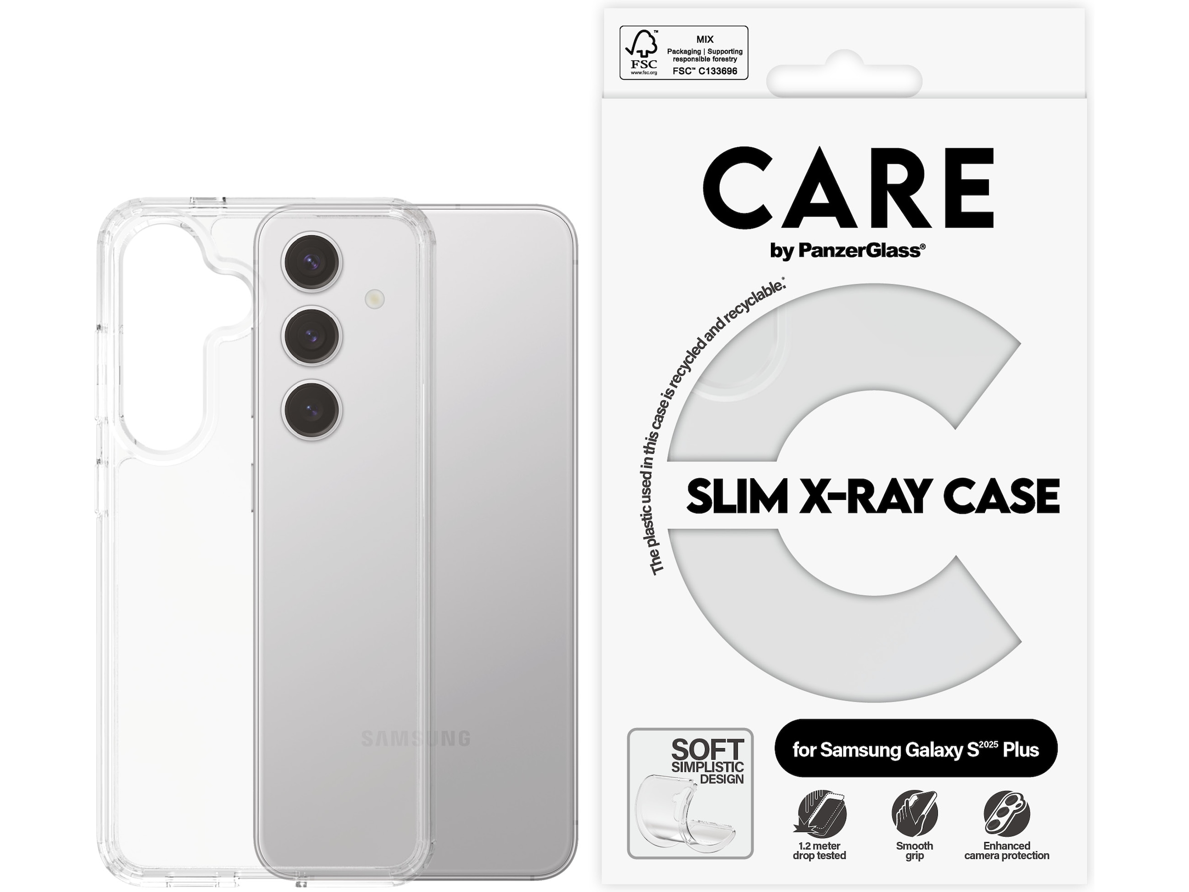 PanzerGlass CARE Galaxy S25+ Fashion silikoncover (gennemsigtig) Mobilcover