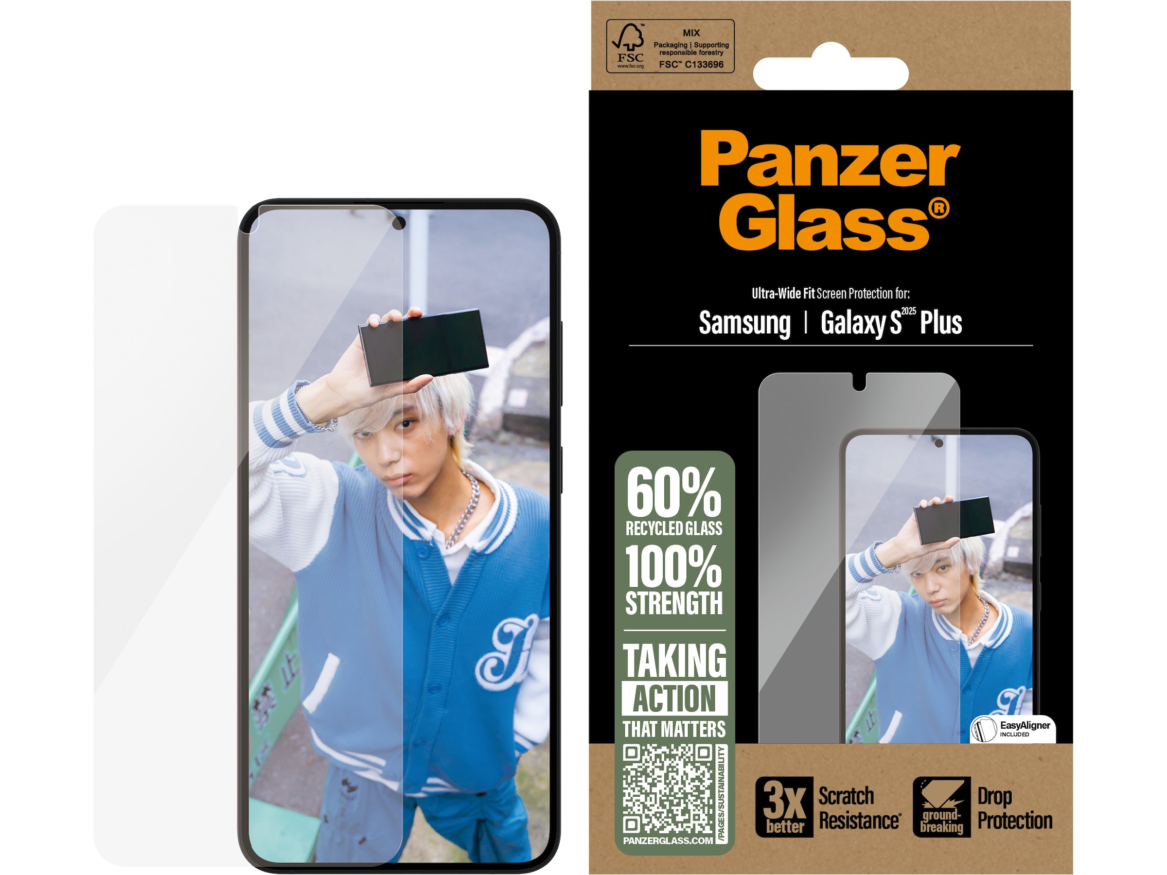 PanzerGlass Galaxy S25+ Skærmbeskytter Skærmbeskyttelse mobiltelefon