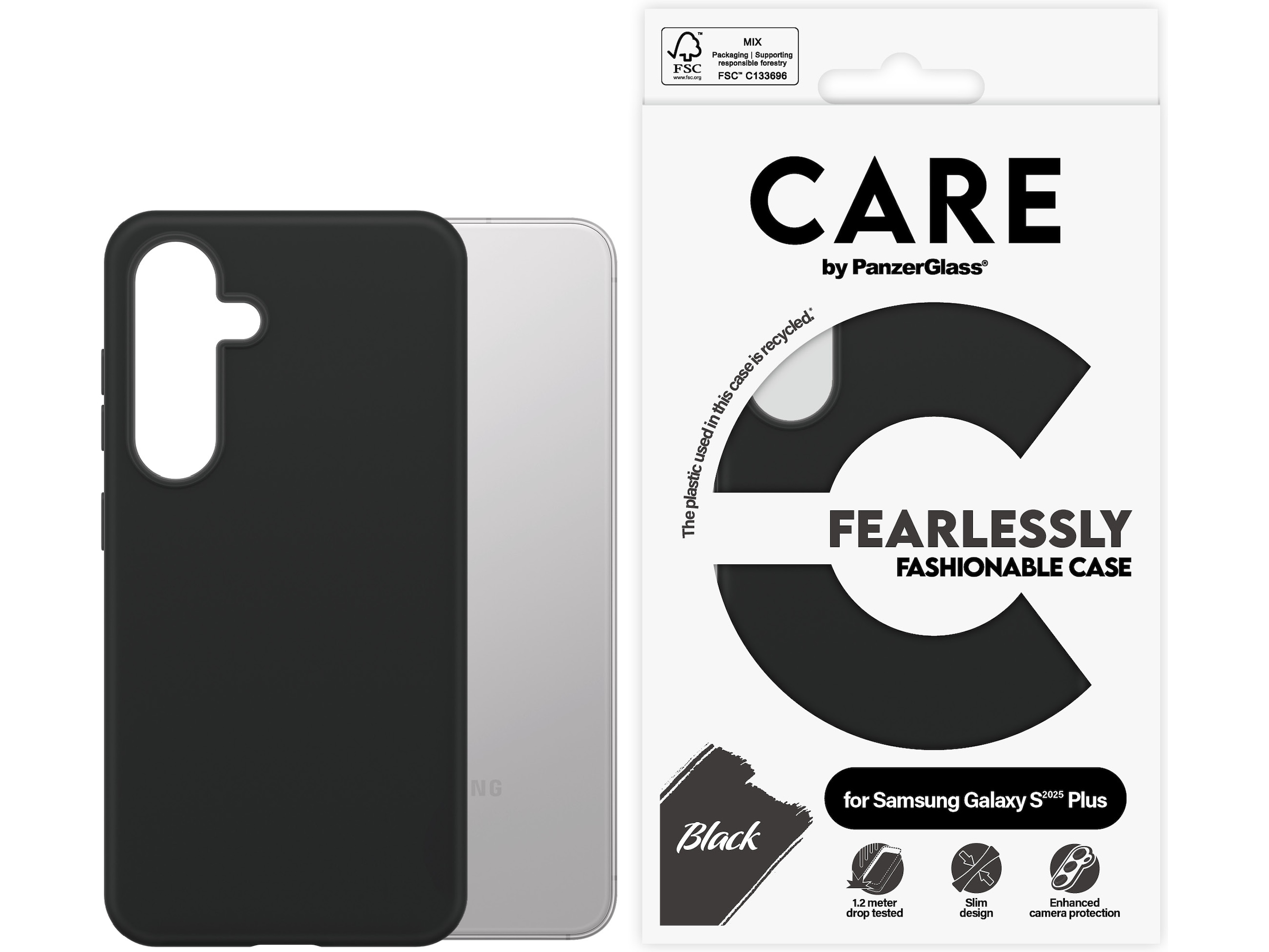 PanzerGlass CARE Galaxy S25+ Fashion cover (sort) Mobilcover