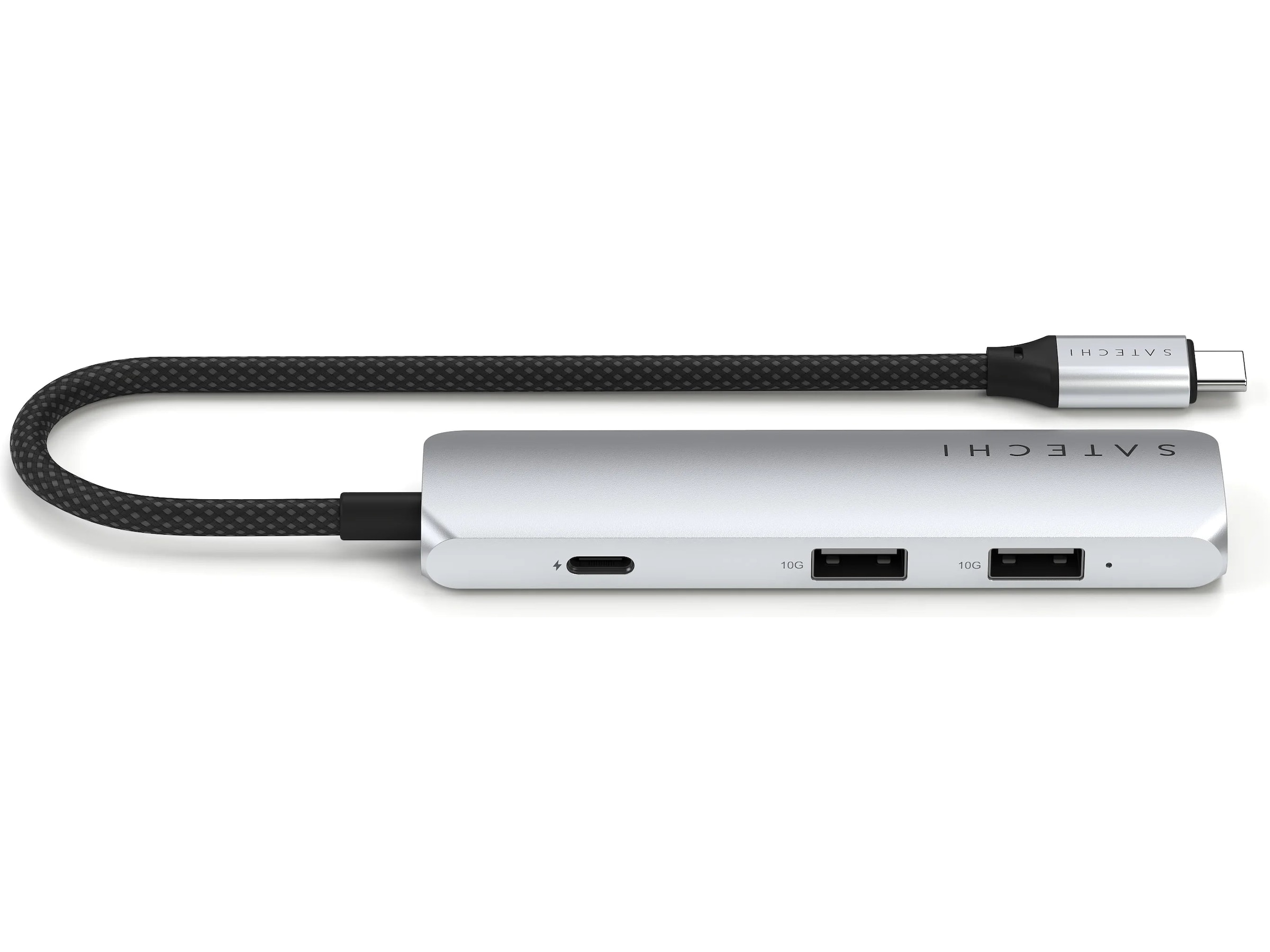Satechi 4-i-1 Slim 4K Multiport docking (sølv) Dockingstation og USB-hub