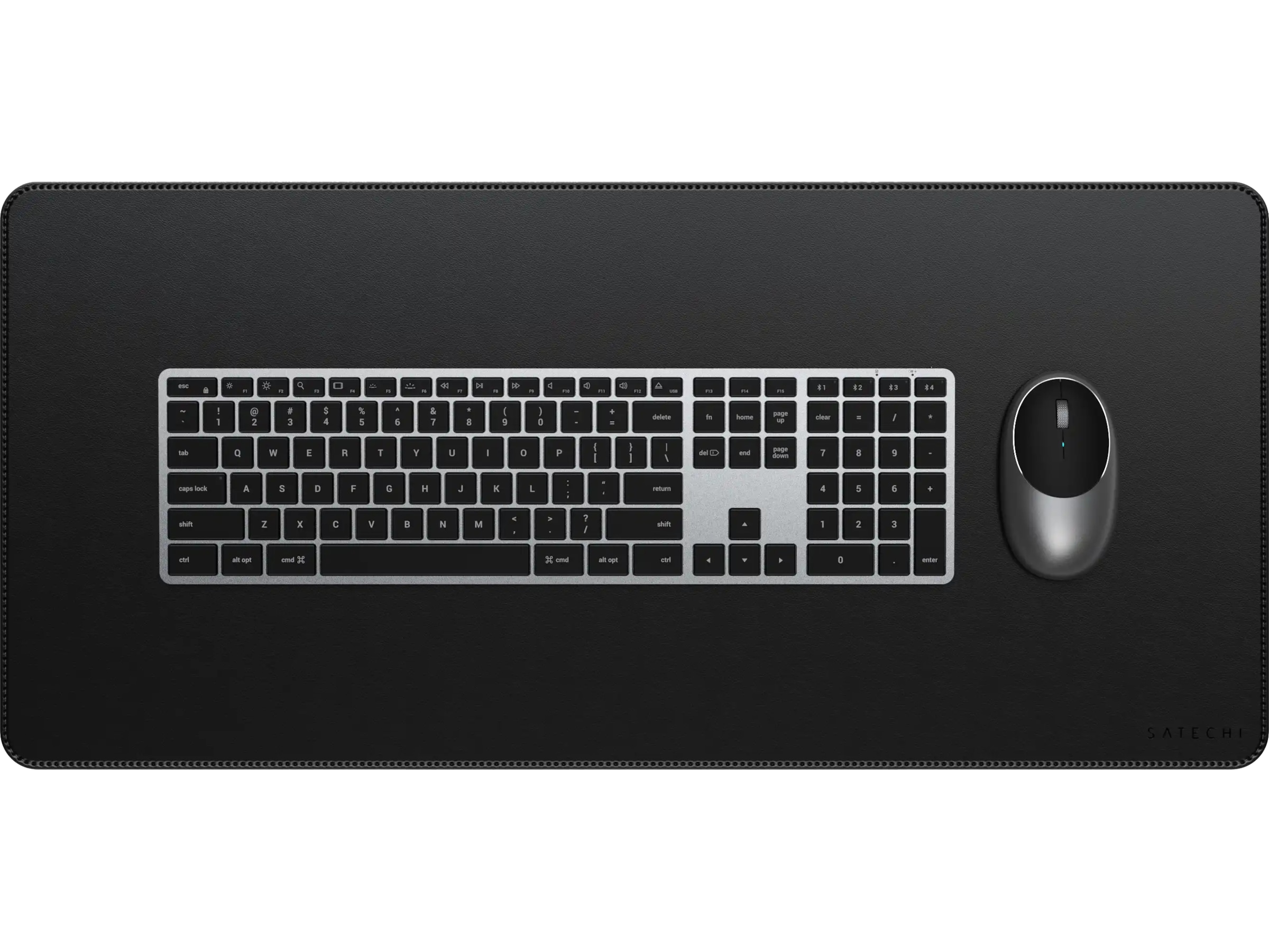 Satechi Vegan-Leather Premium skrivebordsmåtte (sort) Musemåtter