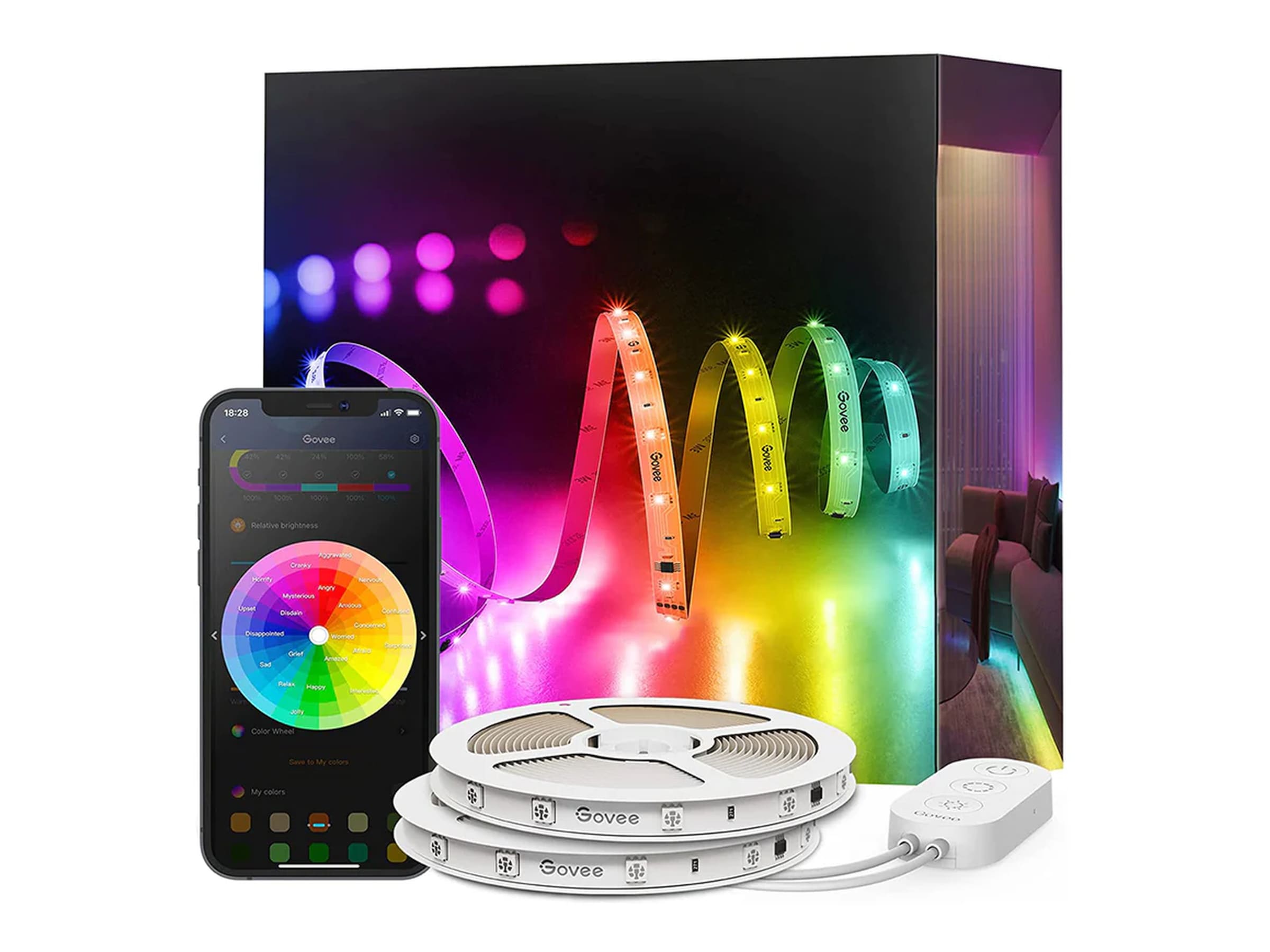 Govee RGB Smart Wi-Fi + Bluetooth LED Strip (2x5m) Led strips & underholdning