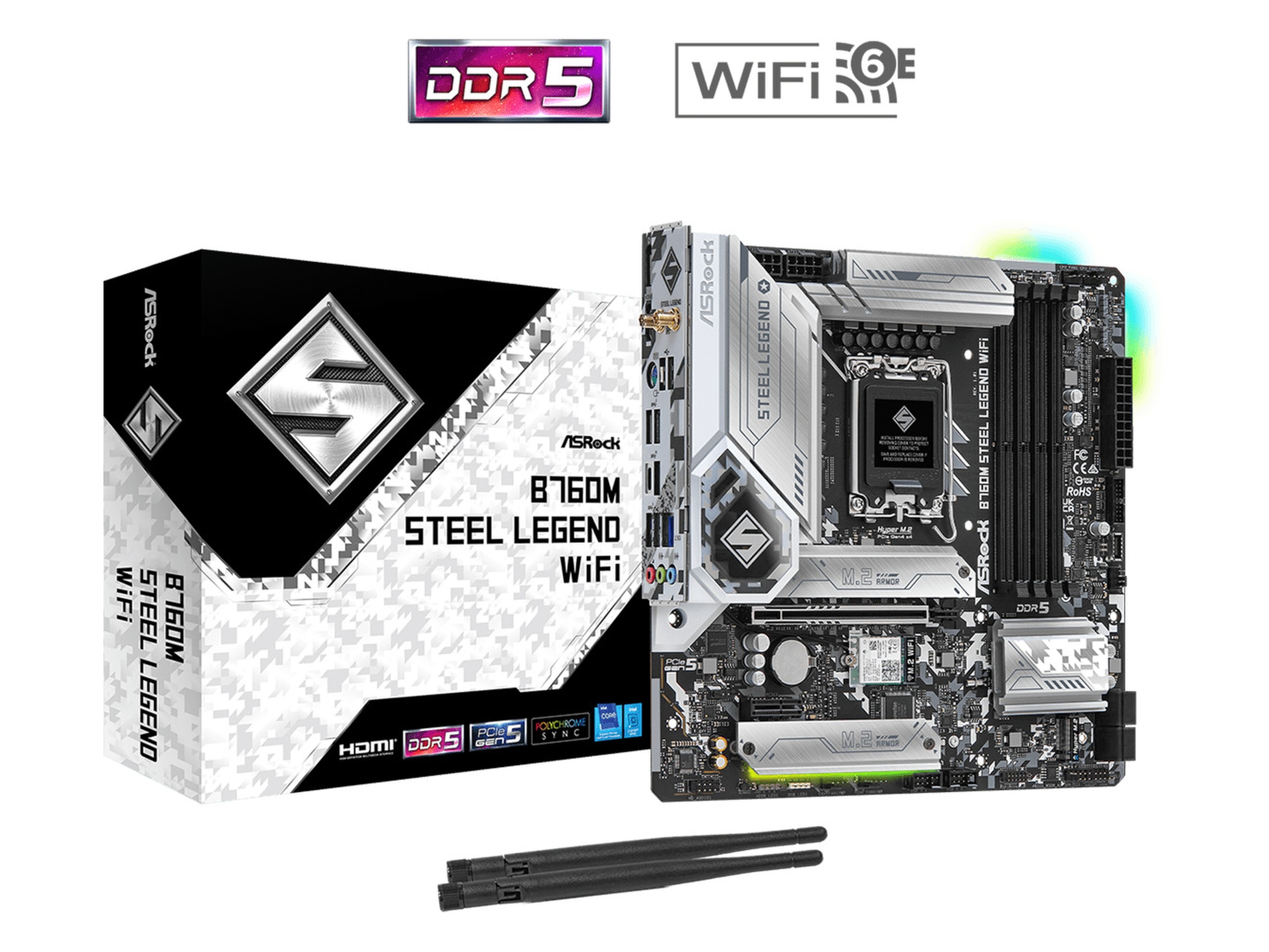 ASRock B760M Steel Legend WIFI Bundkort Intel Socket