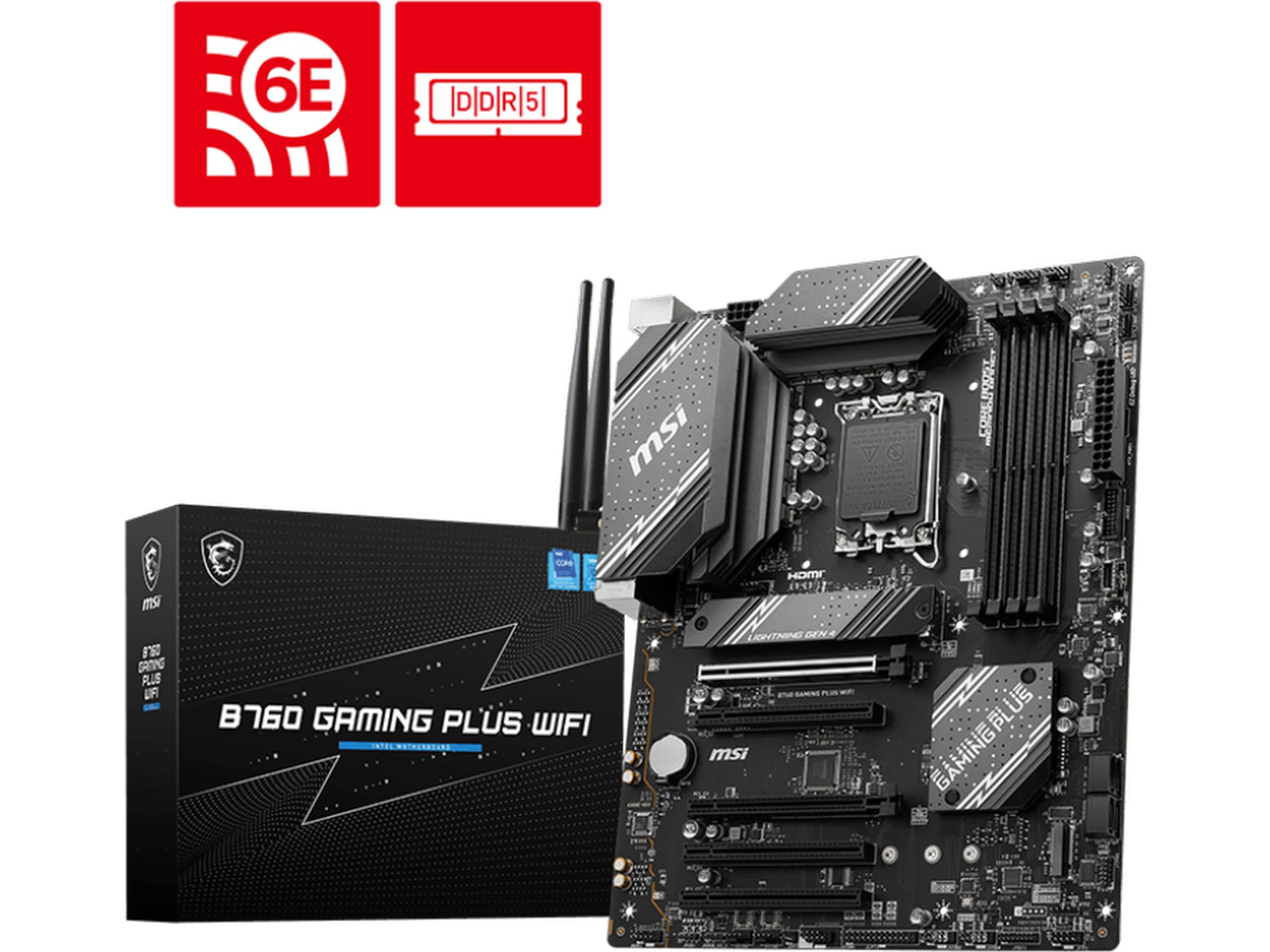 MSI B760 Gaming Plus WiFi Bundkort Intel Socket