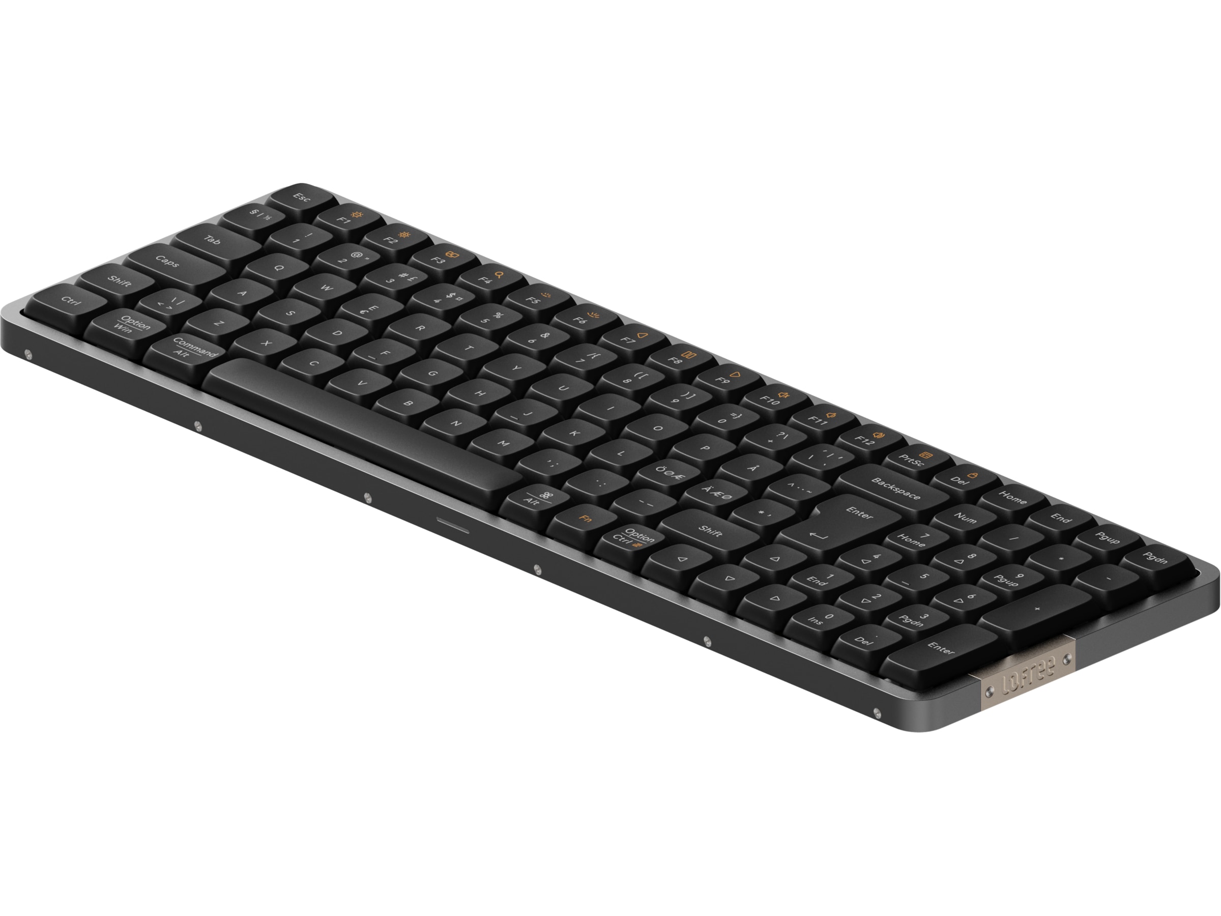 Lofree Flow100 low profile trådløst tastatur (sort) Keyboards