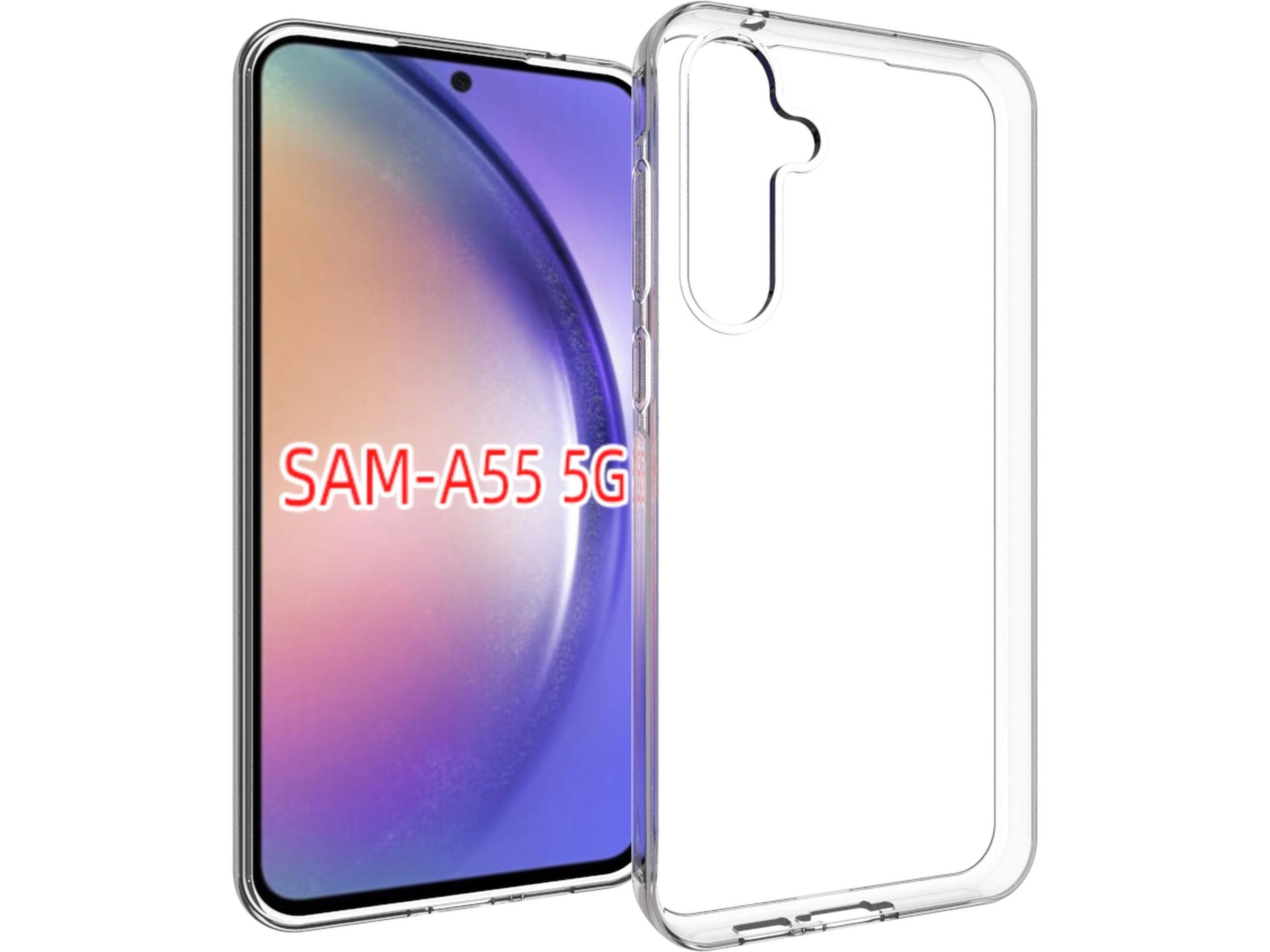 iiglo Samsung Galaxy A55 Silikonecover (transparent) Mobilcover