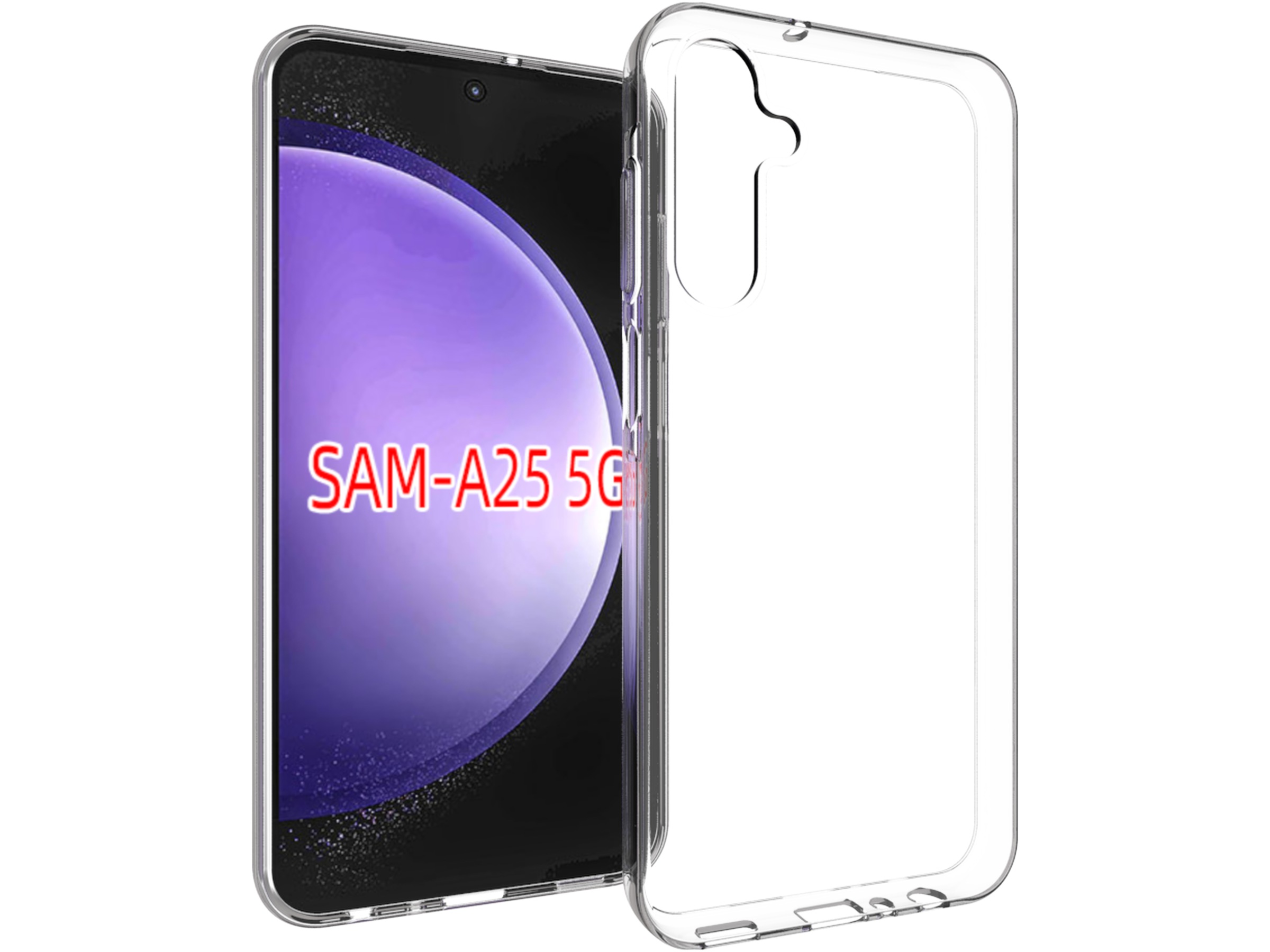 iiglo Samsung Galaxy A25 Silikonecover (transparent) Mobilcover