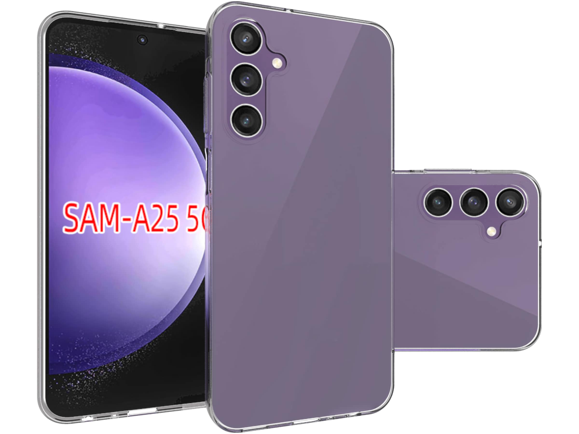 iiglo Samsung Galaxy A25 Silikonecover (transparent) Mobilcover