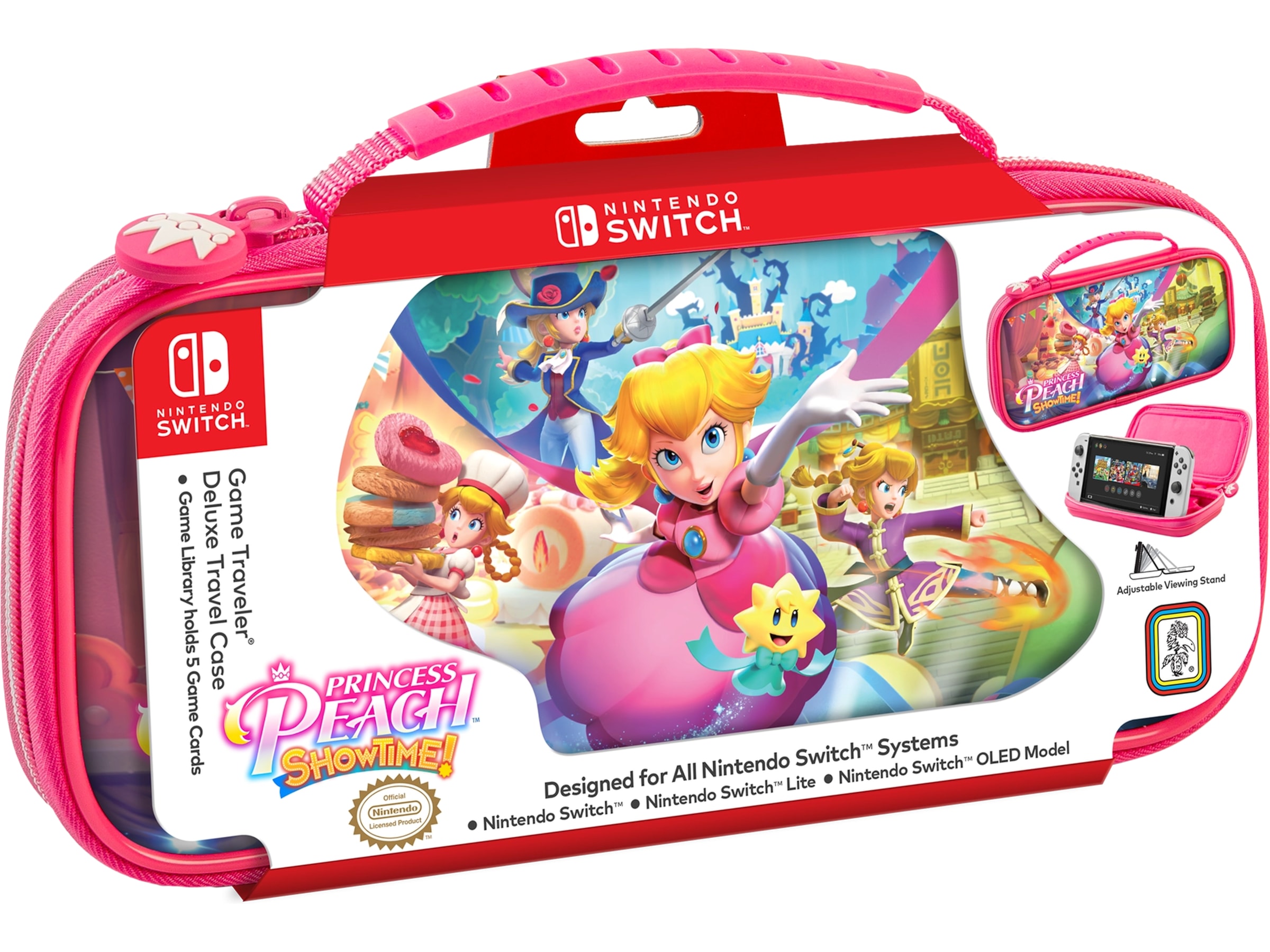 Nintendo Switch Deluxe Rejsetaske (Princess Peach) Tilbehør til spilkonsoller