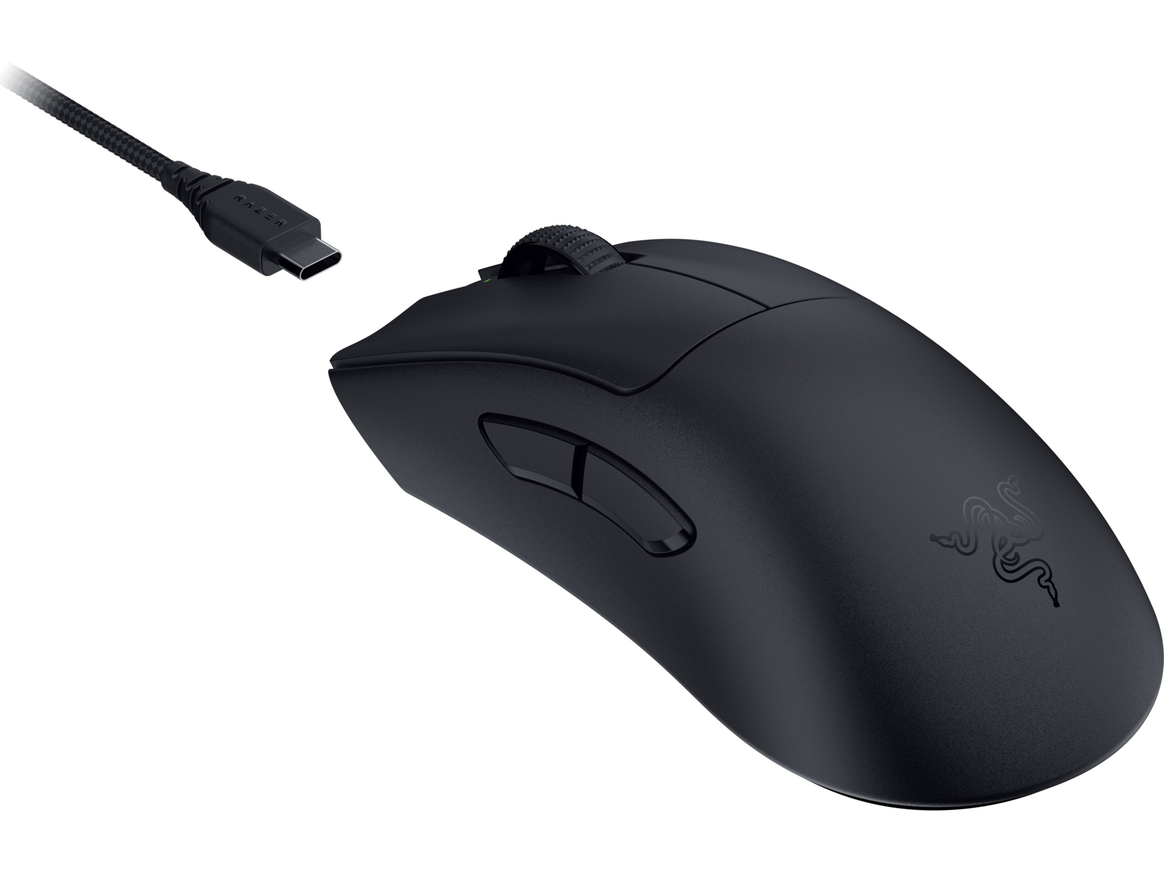 Razer DeathAdder V3 Pro + HyperPolling Wireless Dongle (sort) Gamingmus