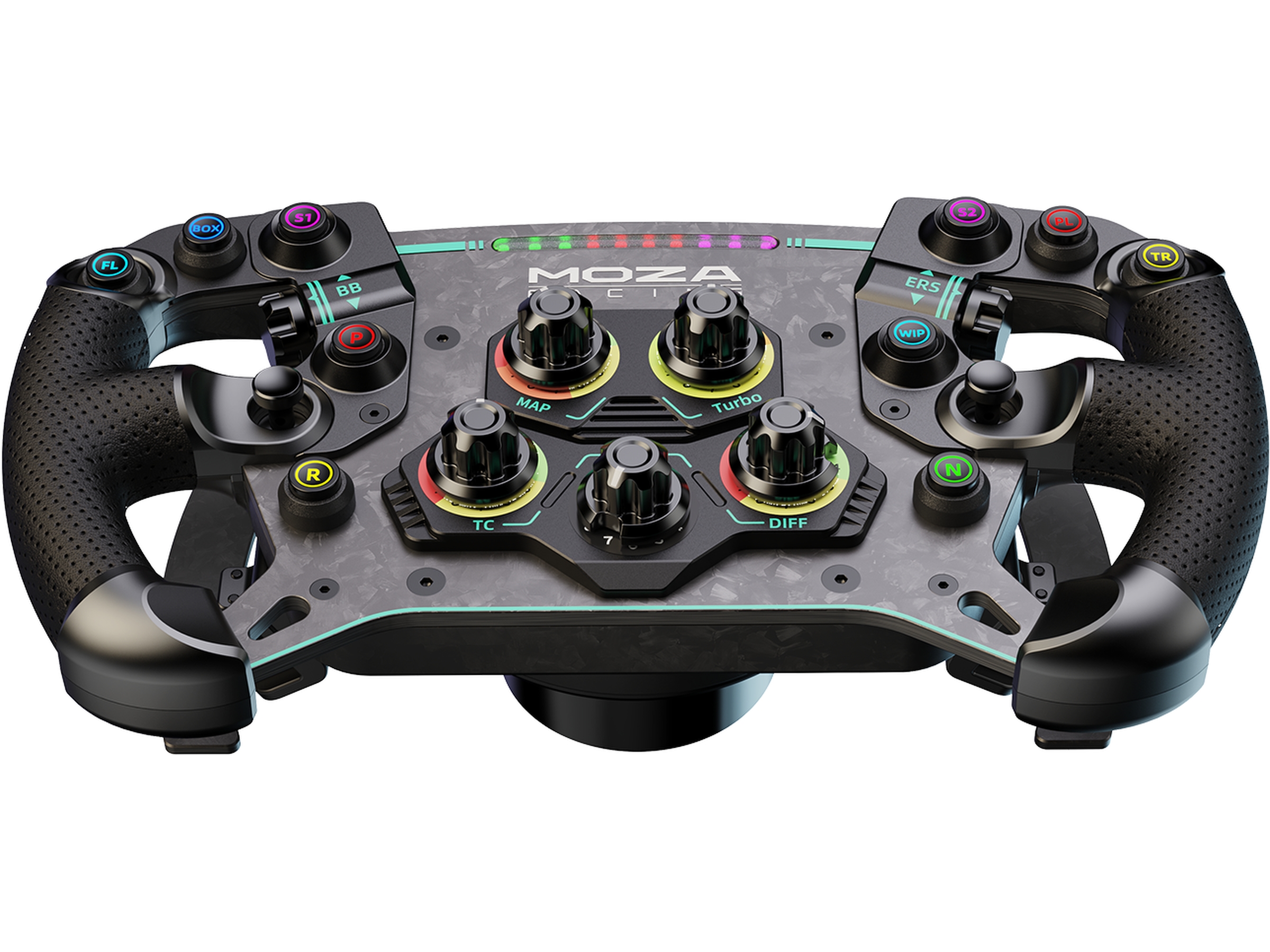 Moza Racing GS V2P Microfiber Leather GT Rat 30cm Rat og pedaler