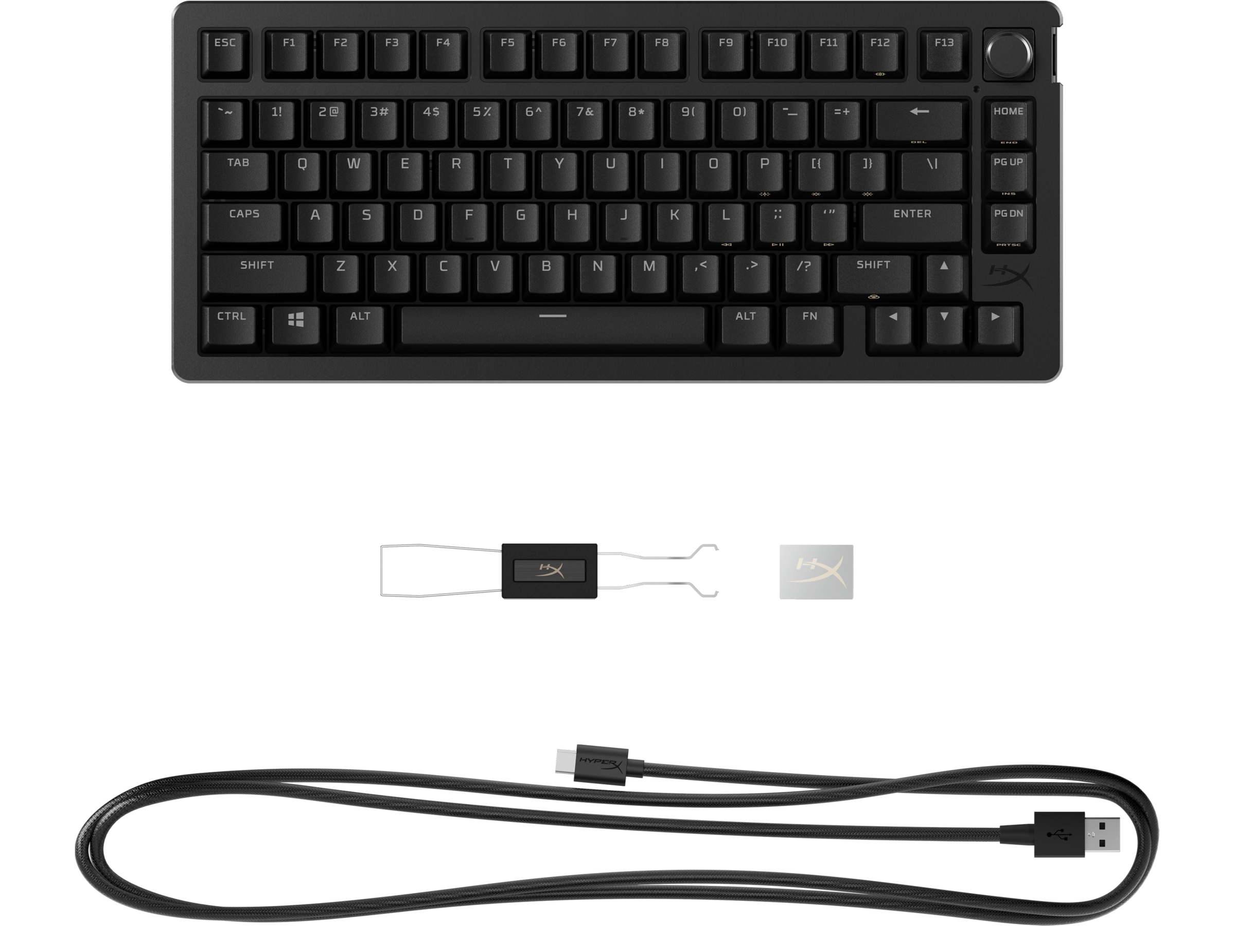 HyperX Alloy Rise 75 gamingtastatur (sort) Gamingkeyboard