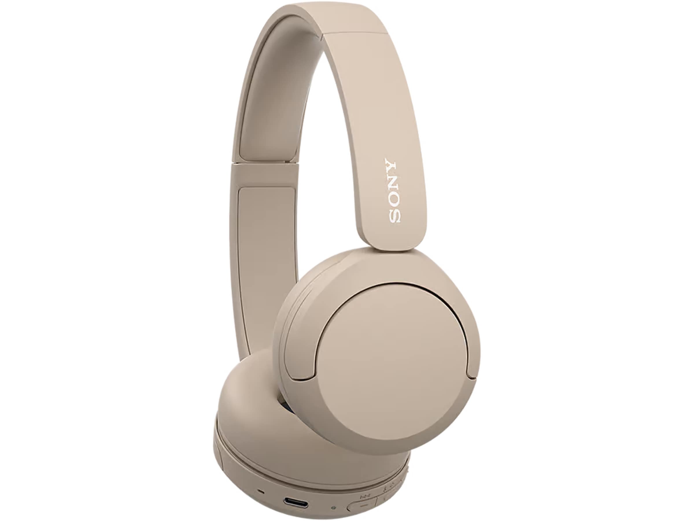 Sony WH-CH520 trådløse hovedtelefoner, On-Ear (beige) Høretelefoner